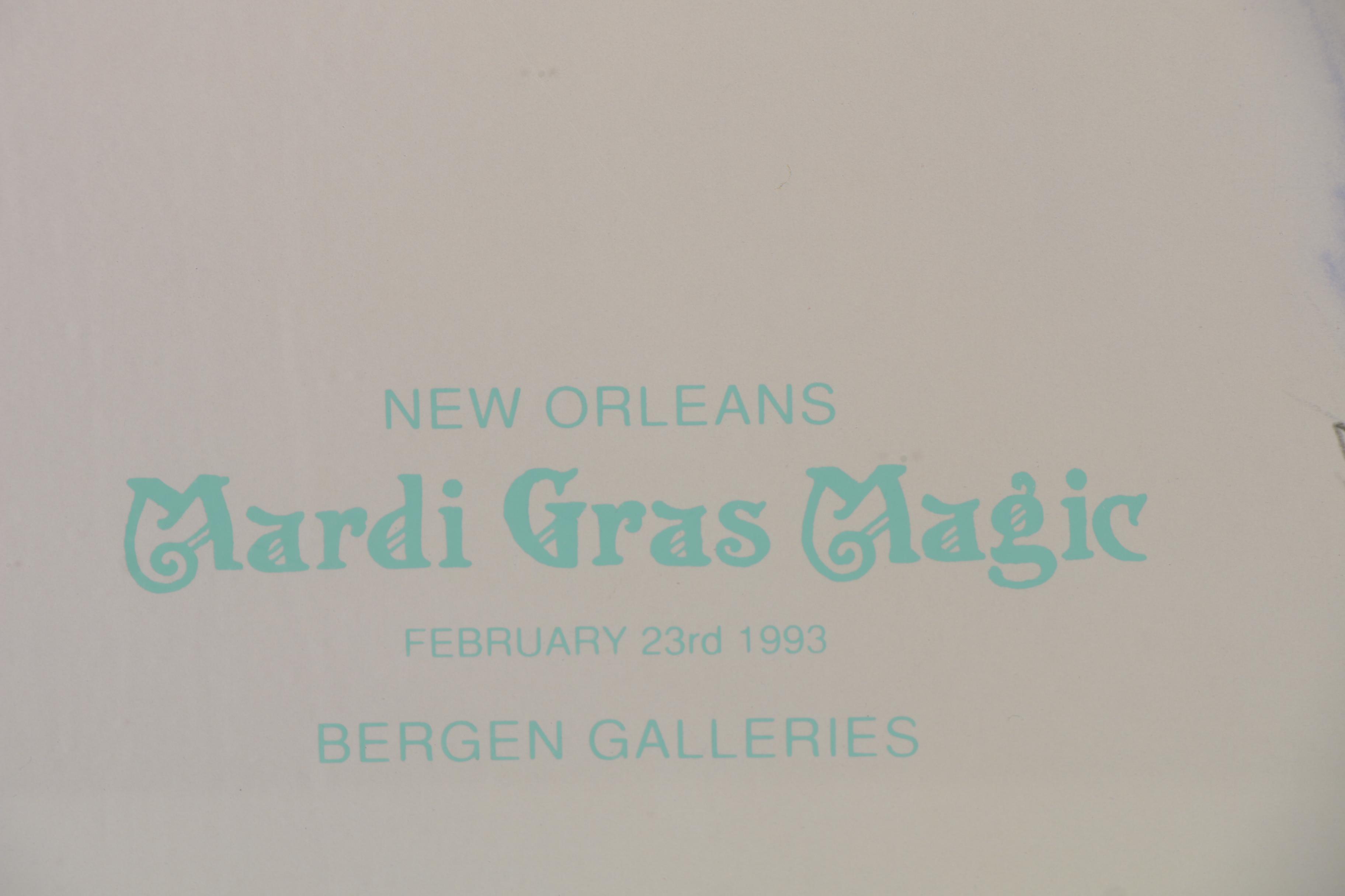 Richard Ely Offset Lithograph "New Orleans Mardi Gras Magic," 1993