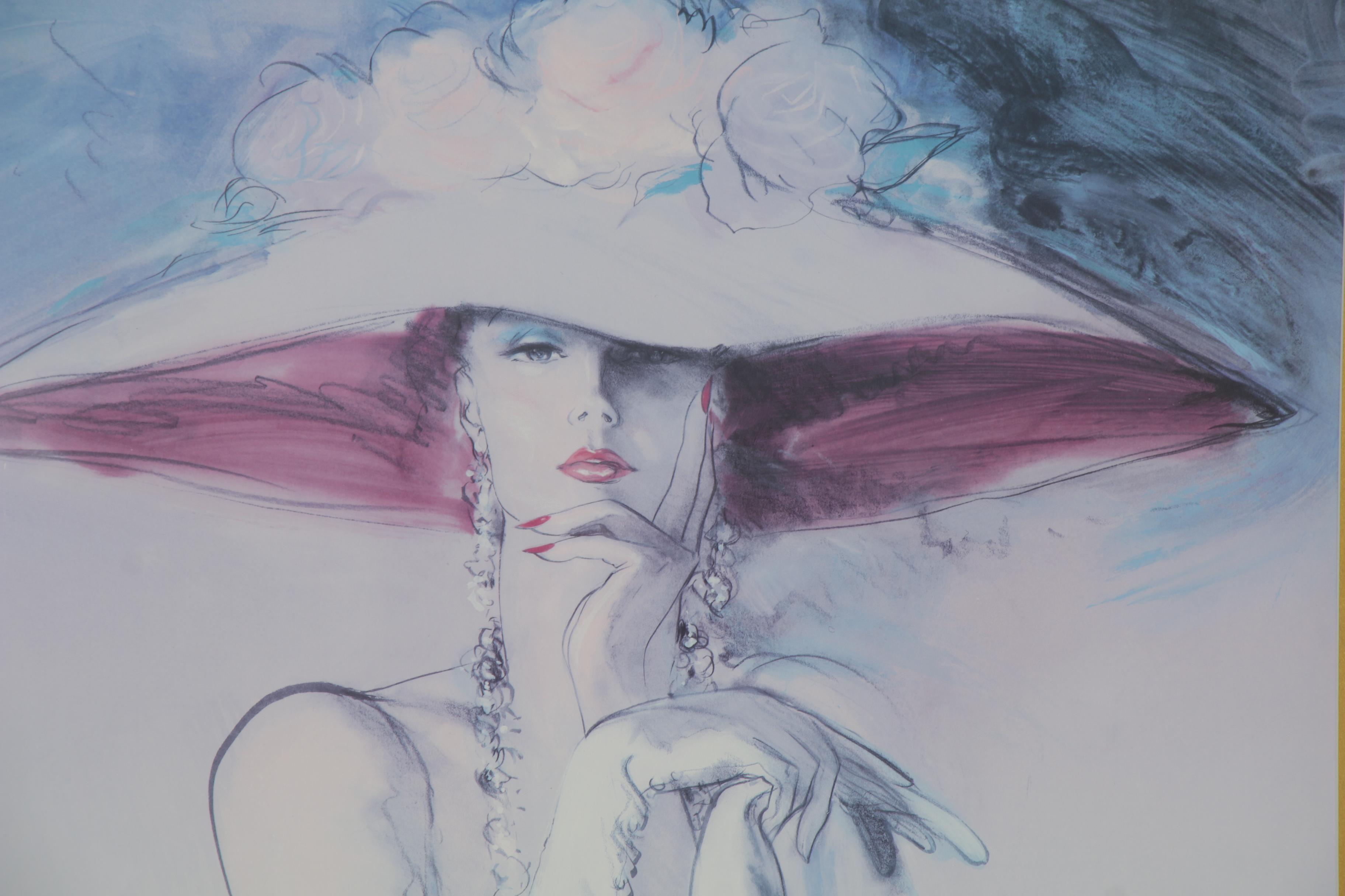 Richard Ely Offset Lithograph "White Gloves"