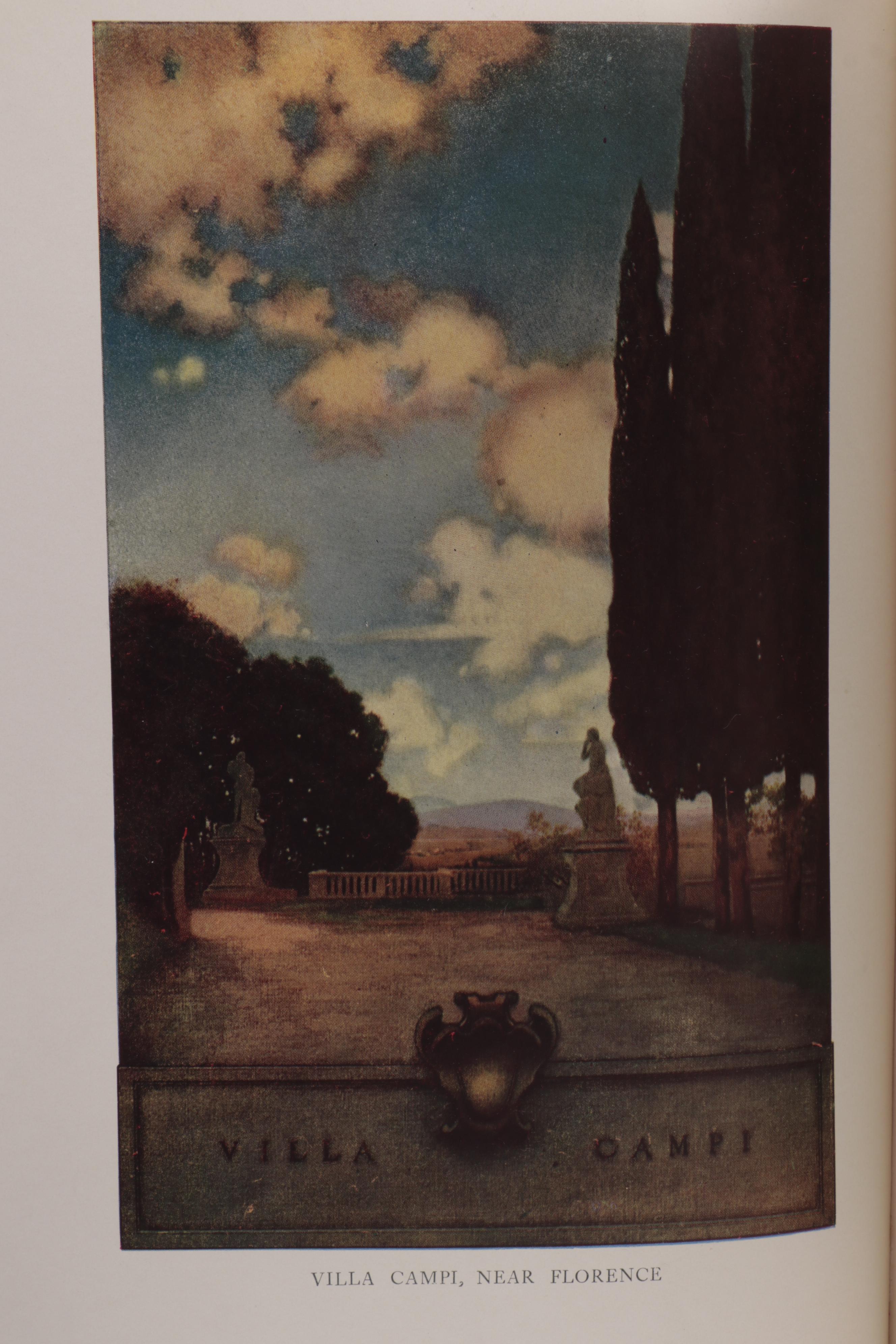 Maxfield Parrish Illustrated "Italian Villas and Their Gardens" by Edith Wharton