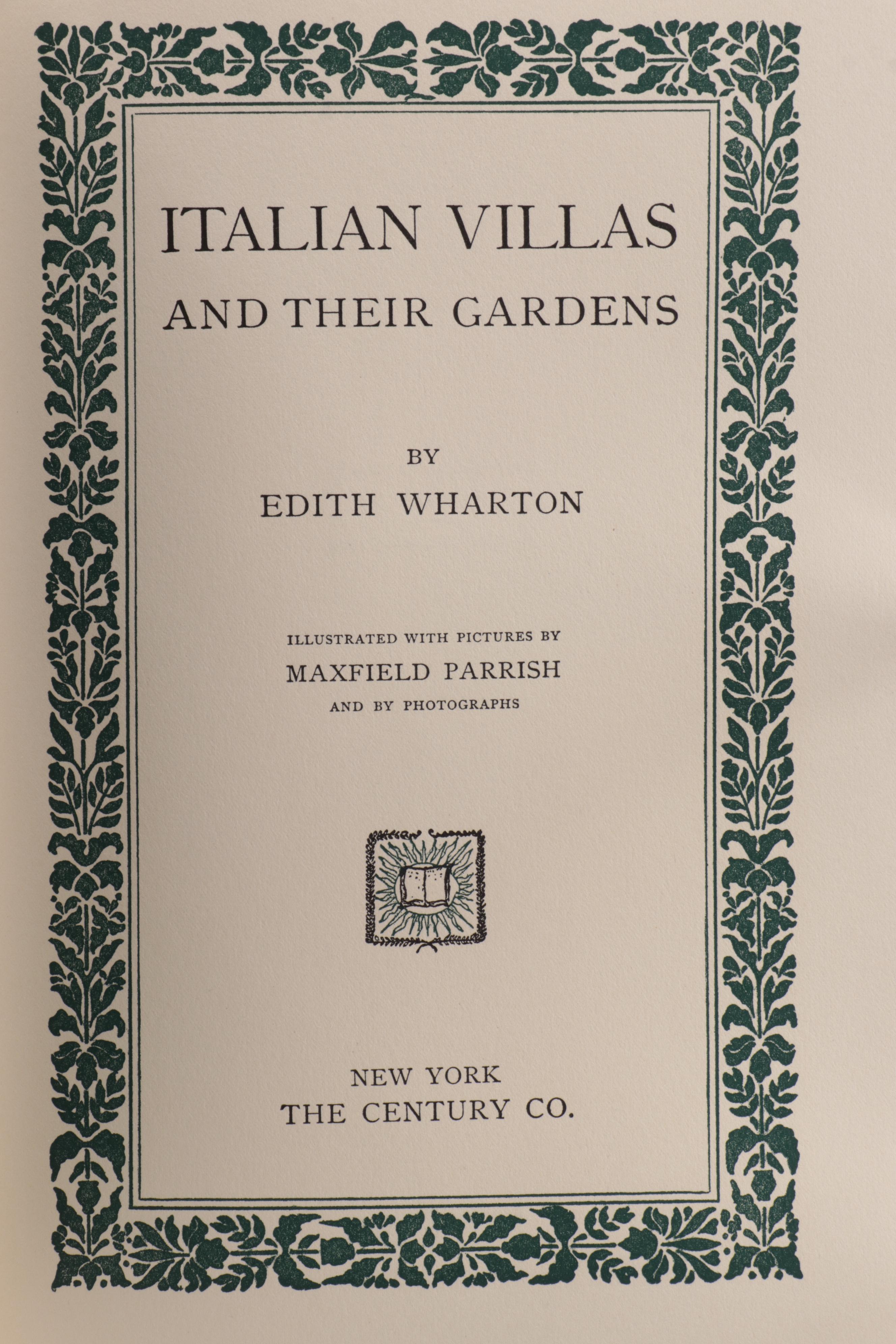 Maxfield Parrish Illustrated "Italian Villas and Their Gardens" by Edith Wharton