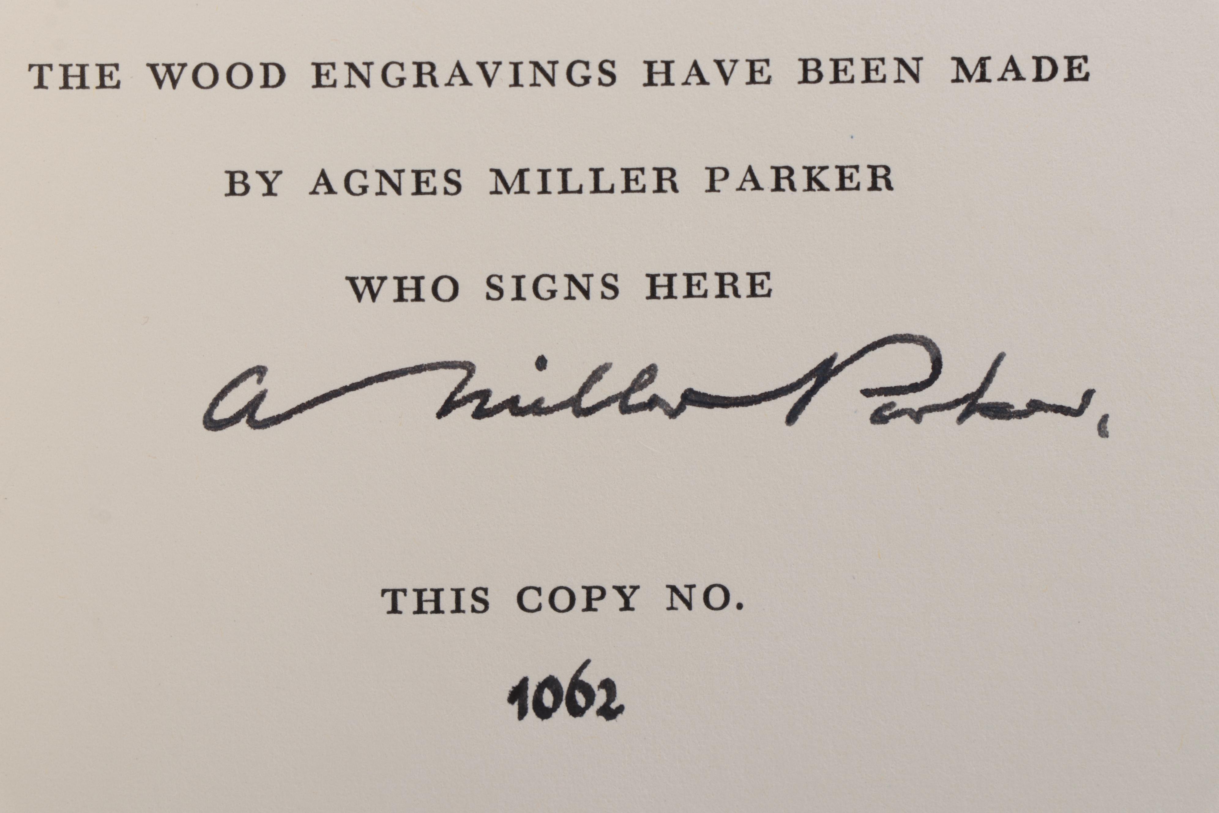 A. Miller Parker Signed Limited Edition "Jude the Obscure" by Thomas Hardy, 1969
