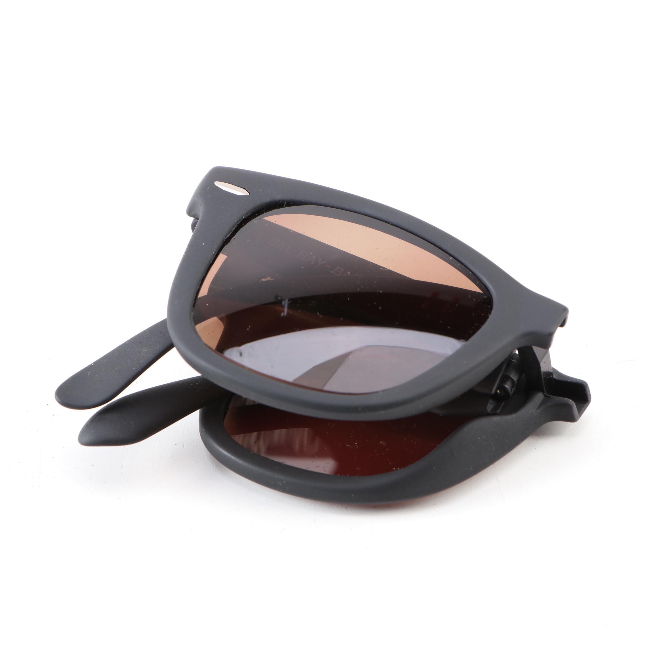 Bausch & Lomb Ray-Ban Folding Wayfarer Prescription Sunglasses with Case