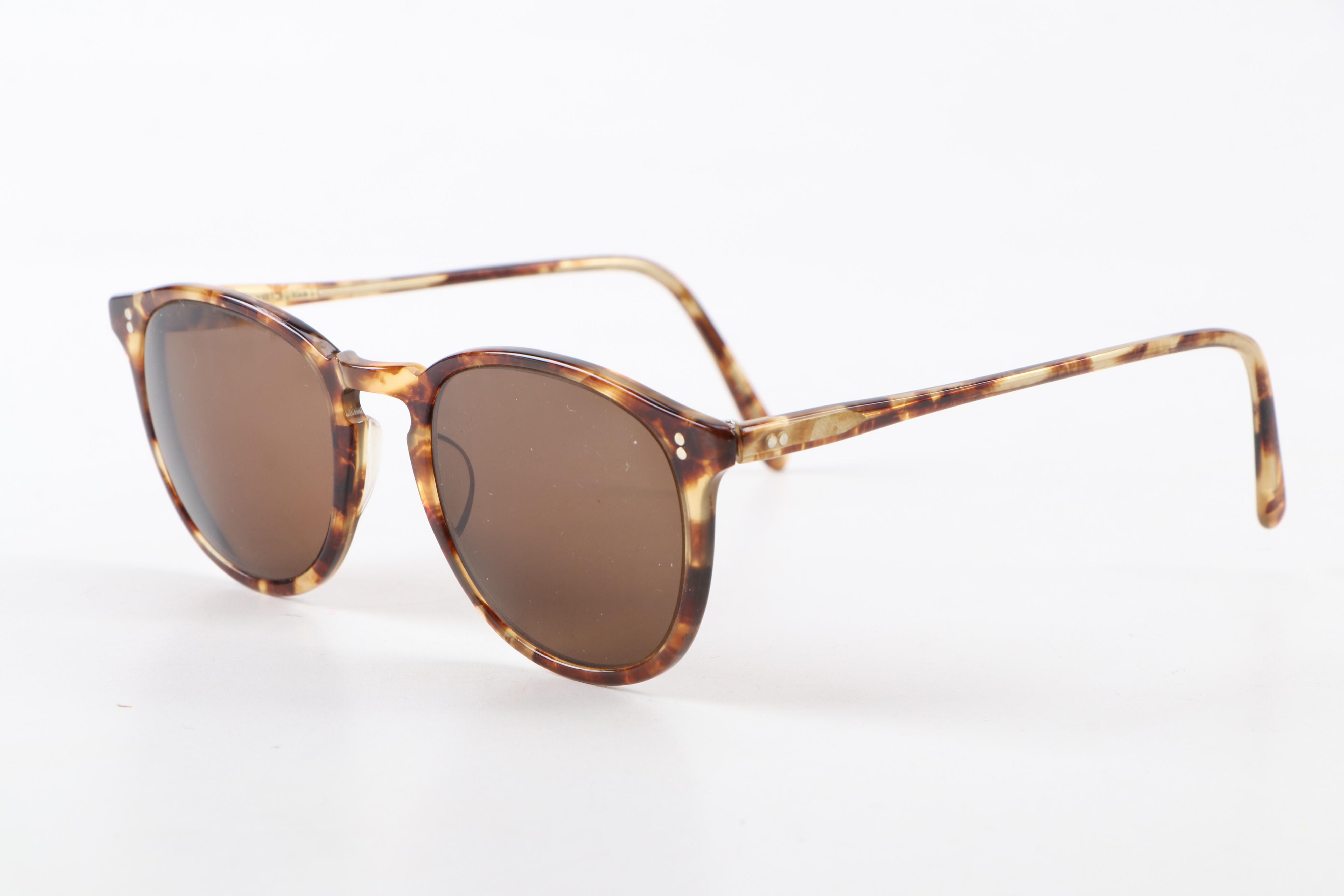 Oliver Peoples Finley Prescription Sunglasses and Morgenthal Frederics Case