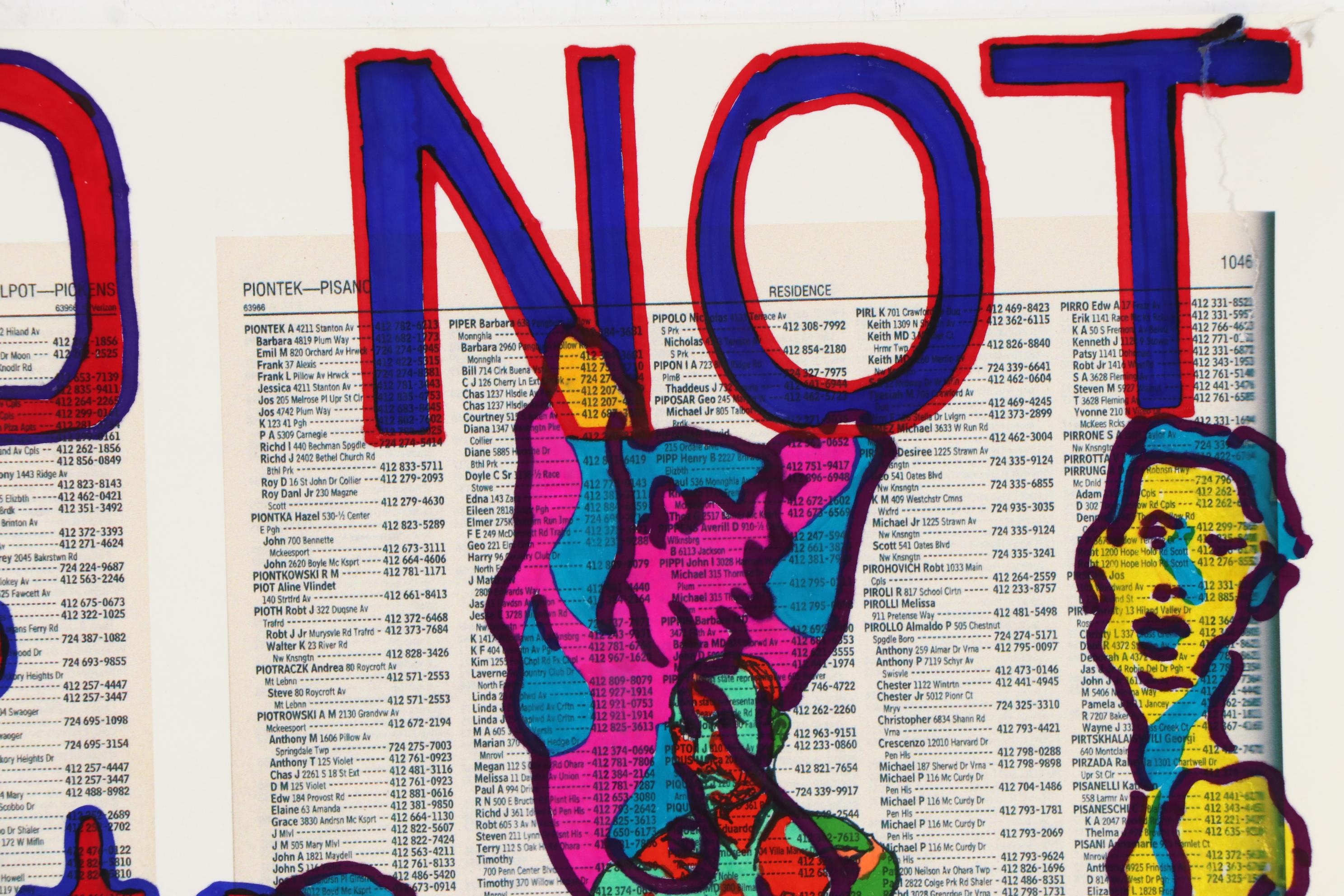 David Grim Marker Drawing "...And Not a Drop to Drink," circa 2007