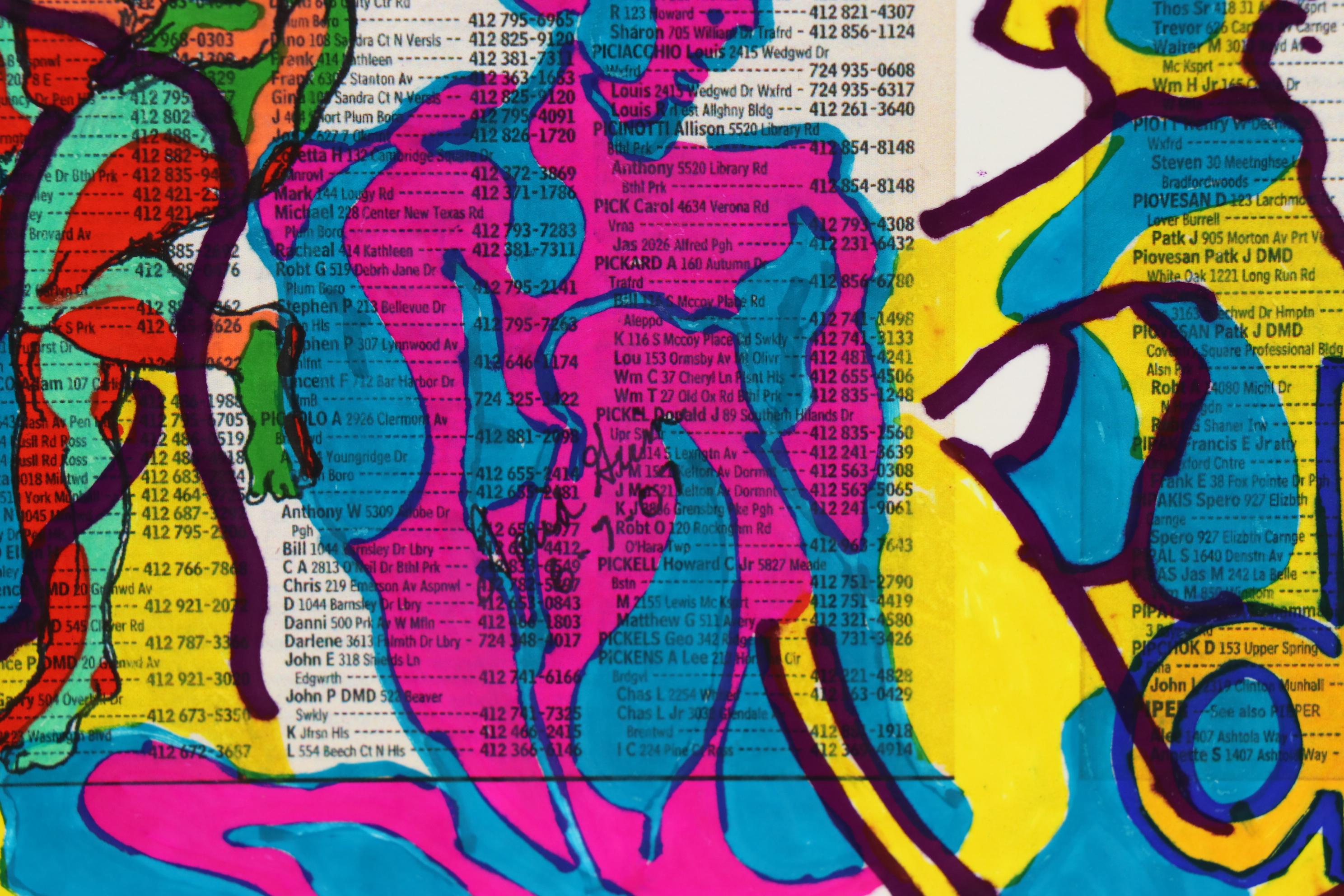 David Grim Marker Drawing "...And Not a Drop to Drink," circa 2007