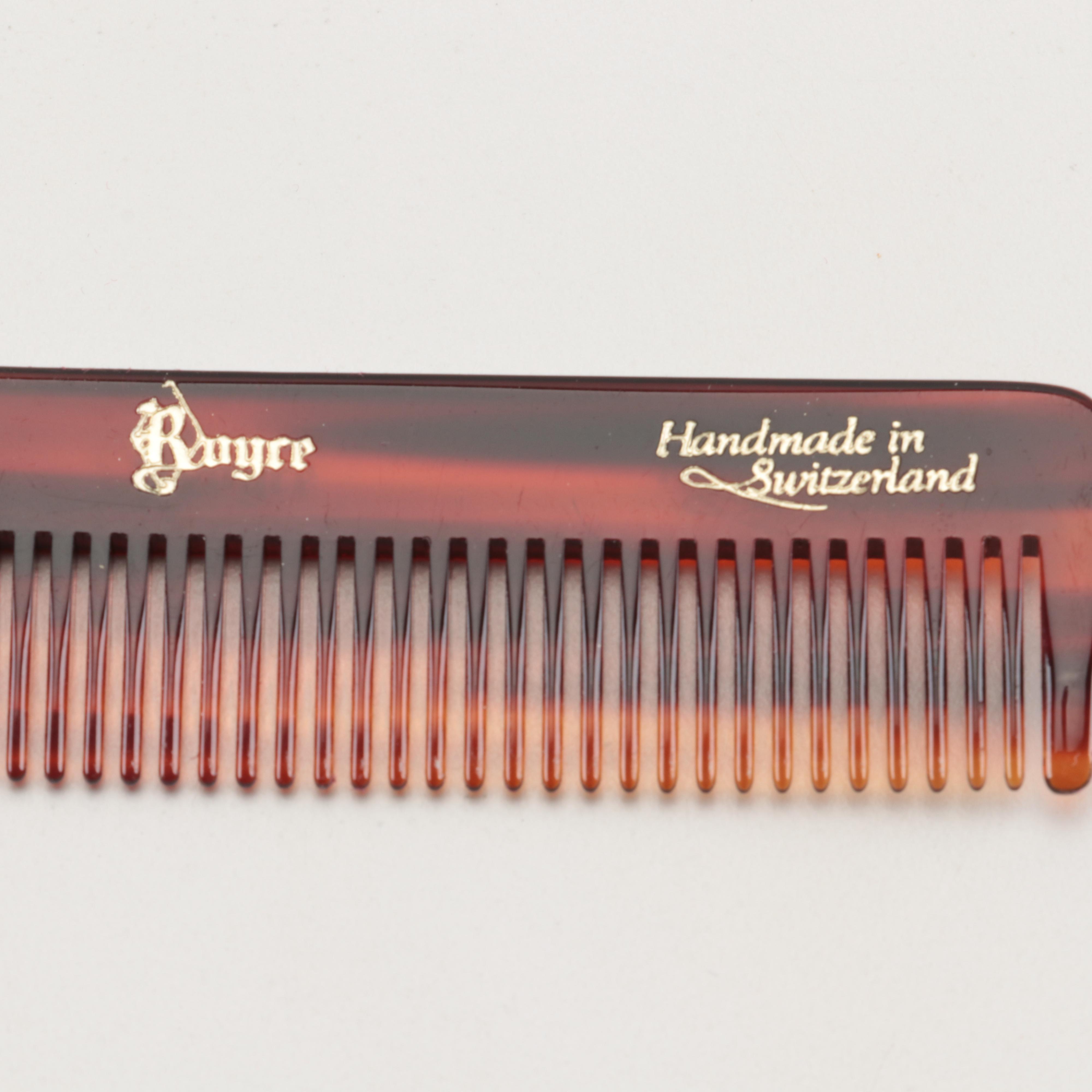 Royce Eight-Piece Manicure and Grooming Kit in Burgundy Leather Case