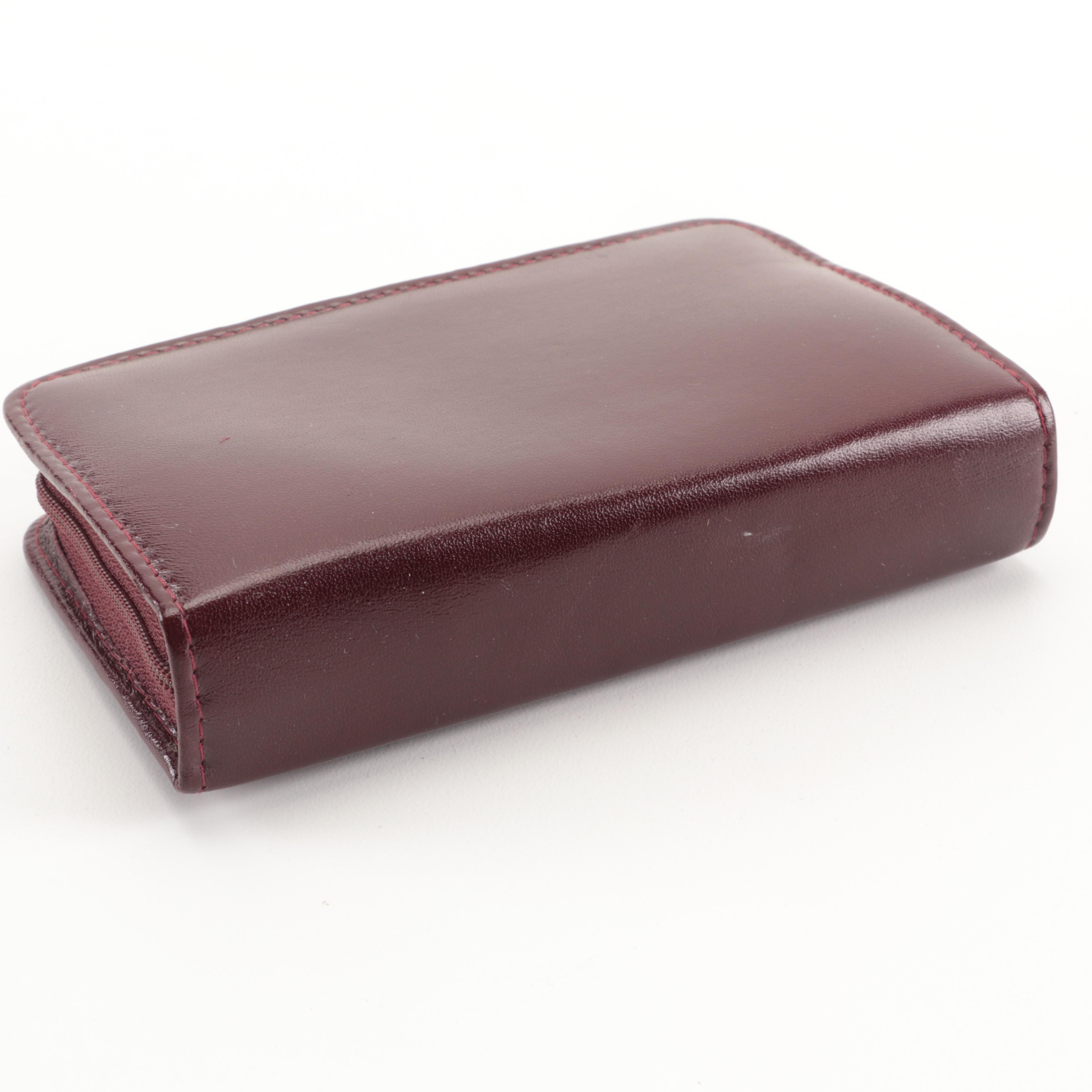 Royce Eight-Piece Manicure and Grooming Kit in Burgundy Leather Case