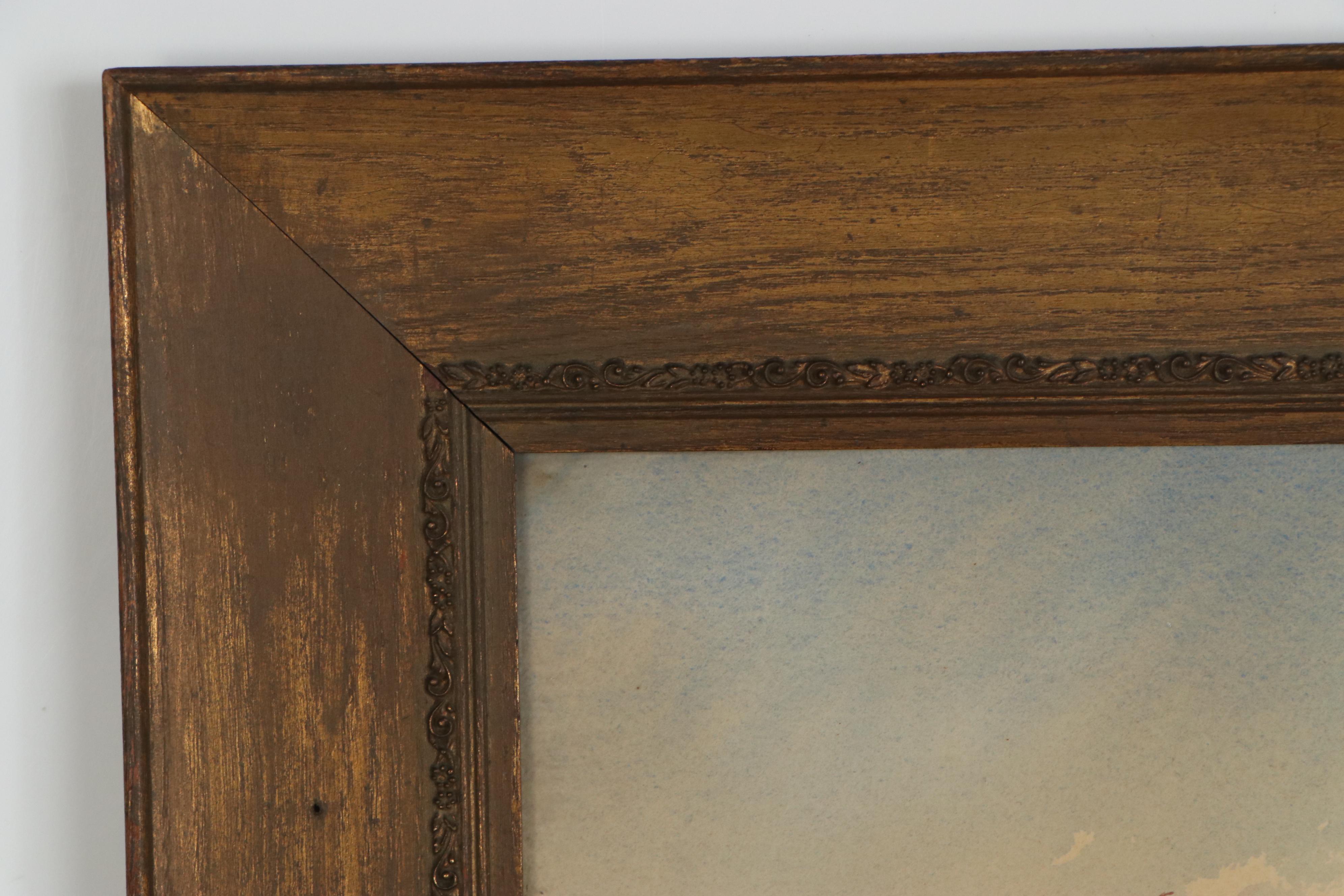 William Paskell Seascape Watercolor Painting, 1901