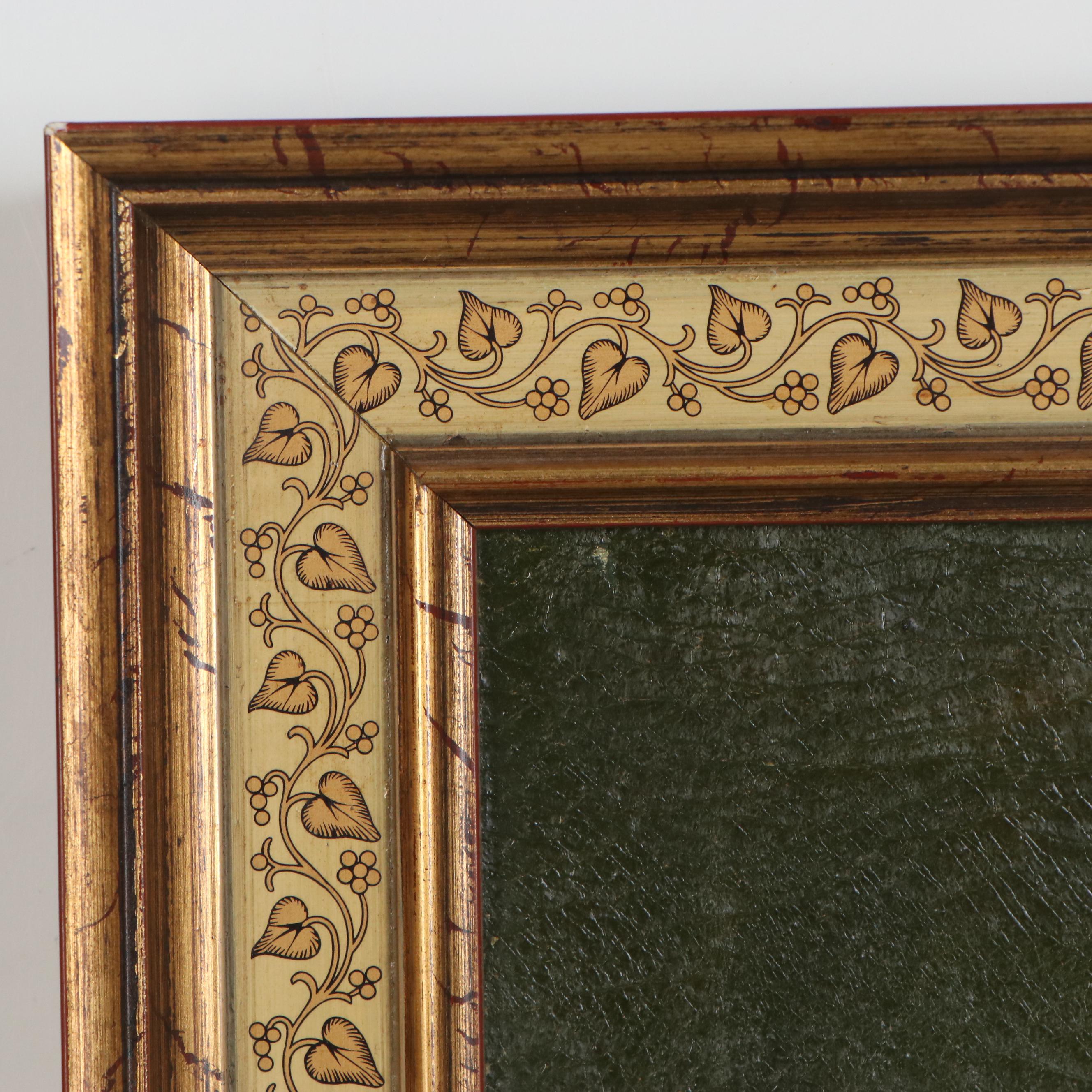 Agapito Labios Folk Art Painting of a Boy in Uniform, Early 20th Century