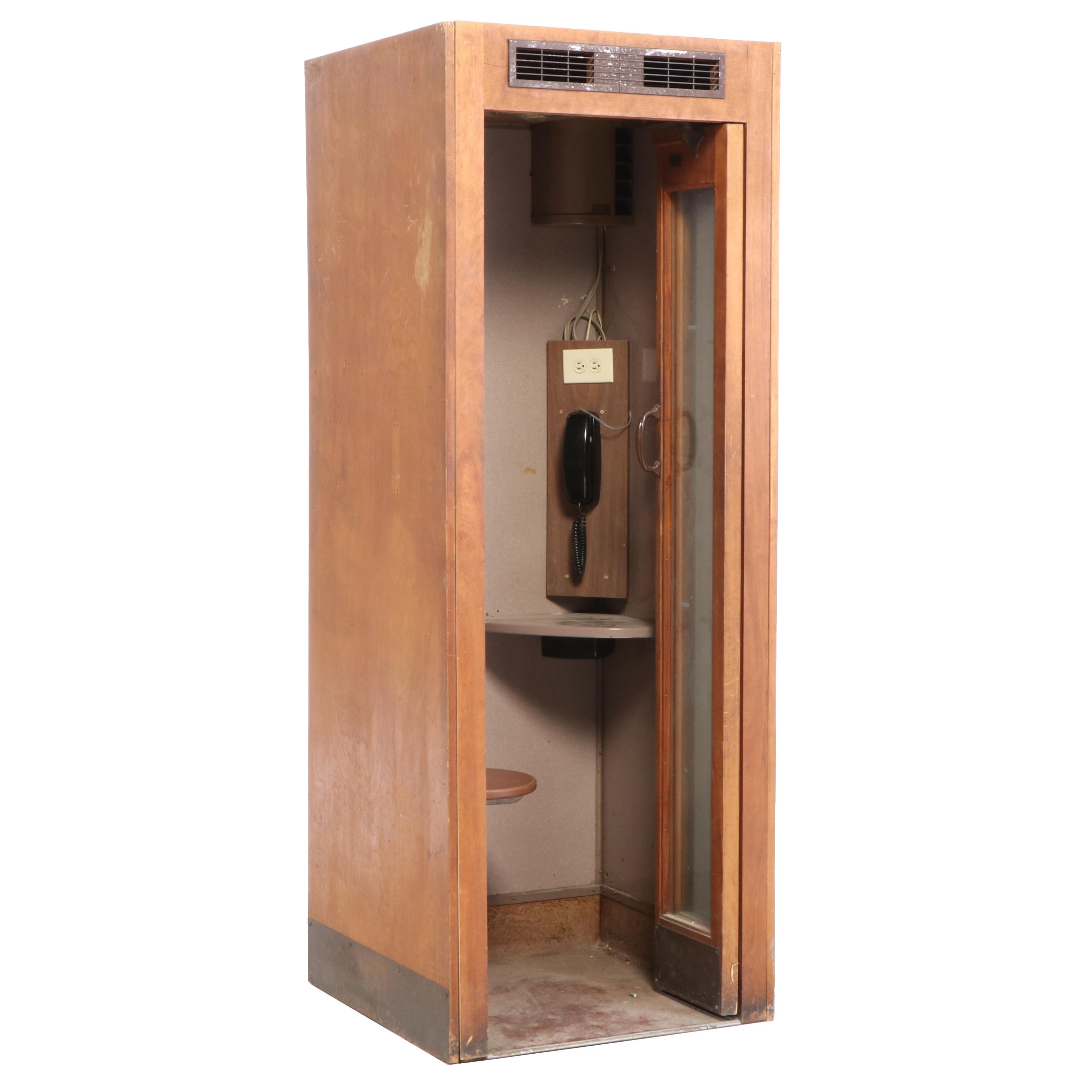 Western Electric for Bell Telephone Co. "Type 11" Phone Booth, Mid-20th Century