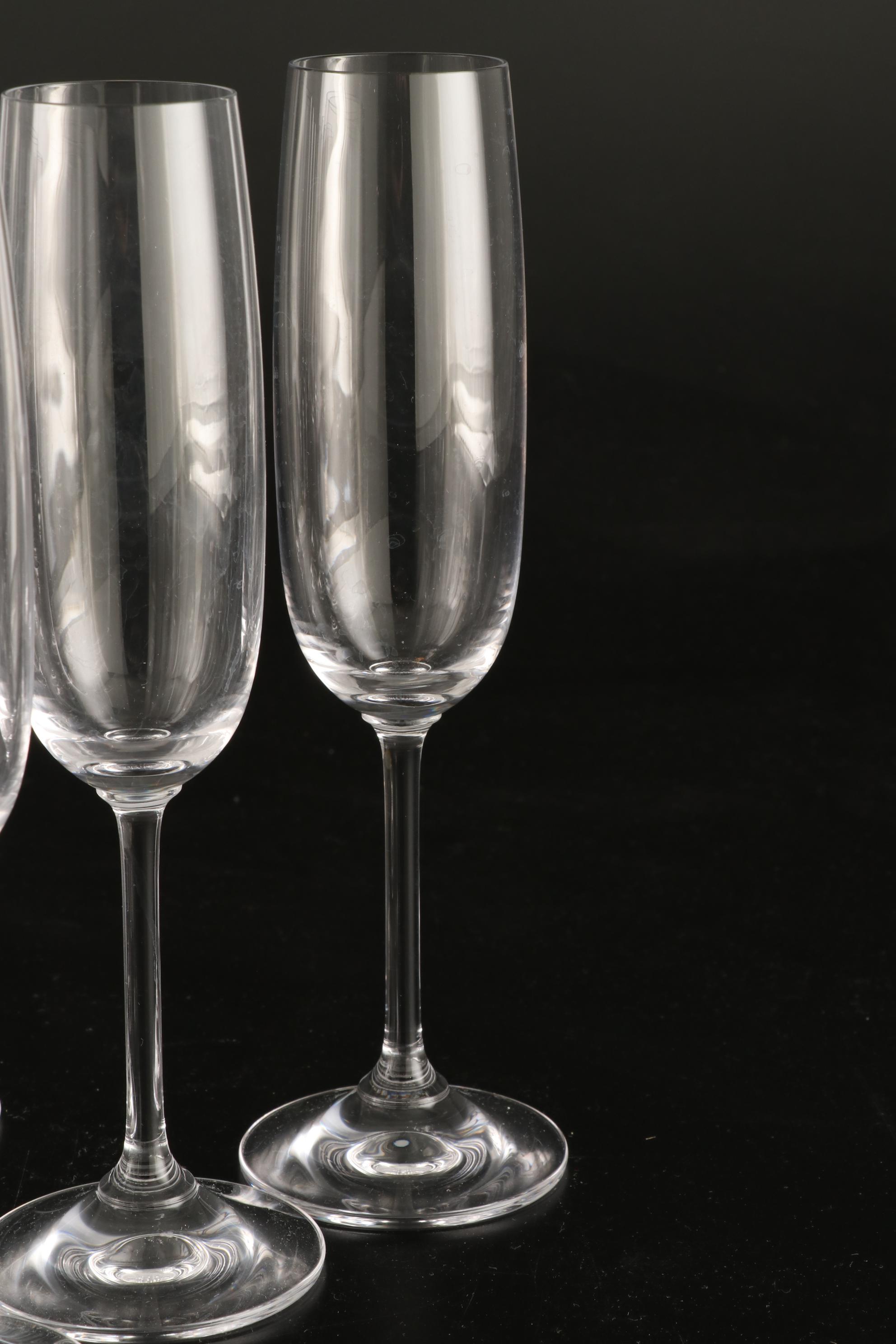 Marquis by Waterford Crystal "Vintage" Champagne Flutes, Set of Twelve