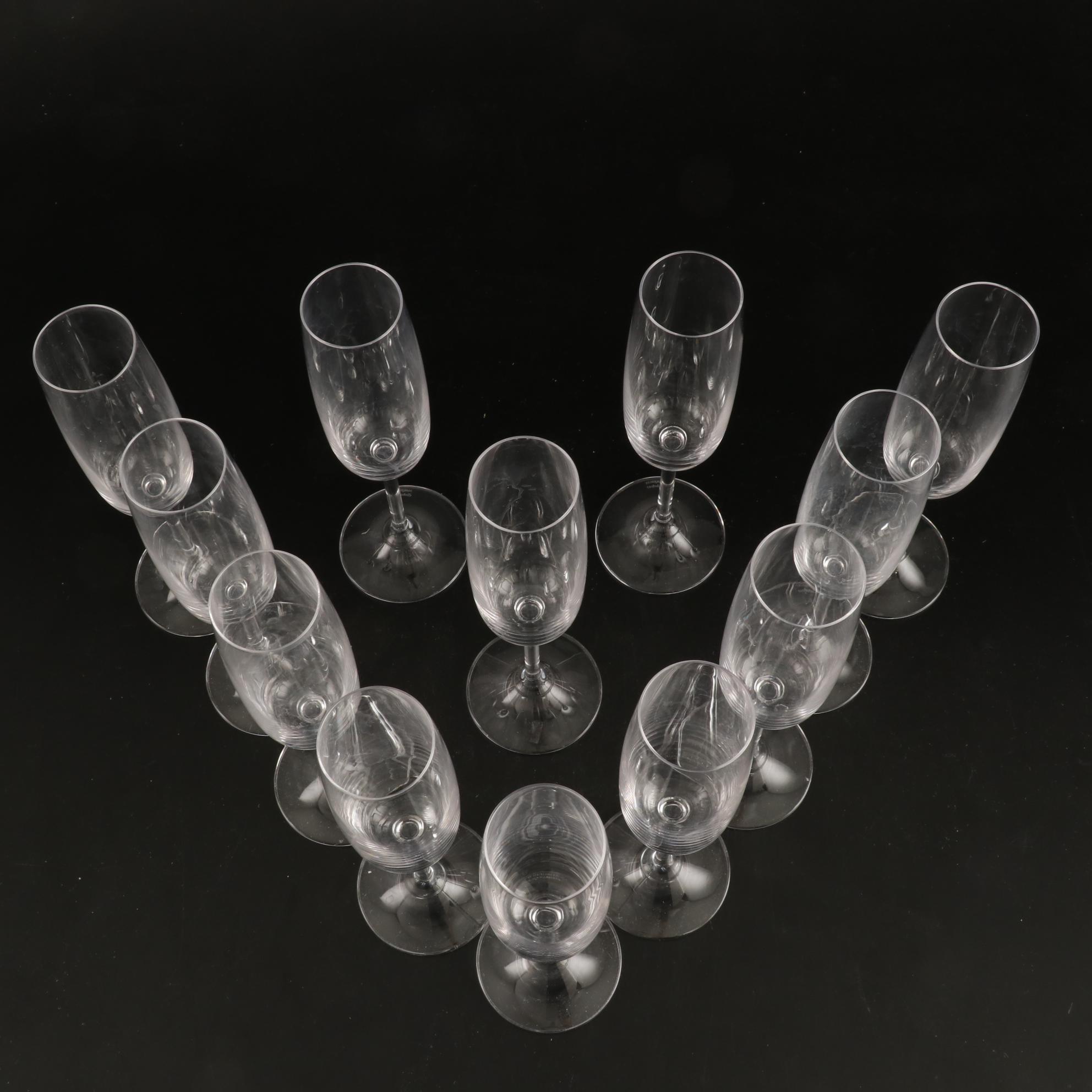Marquis by Waterford Crystal "Vintage" Champagne Flutes, Set of Twelve