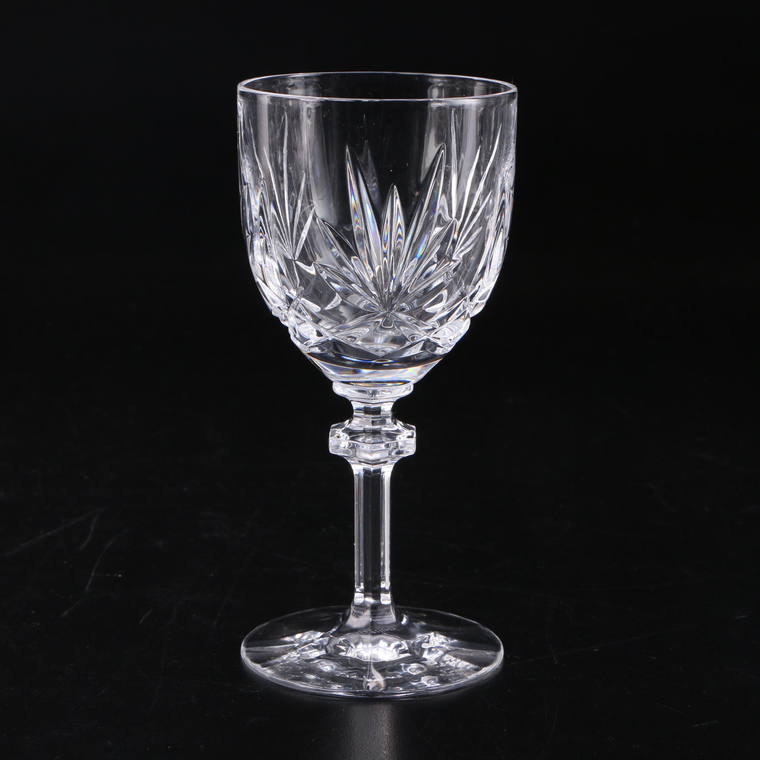 Gorham "Crown Point" Crystal Wine Glasses and Water Goblets, 1982–1988