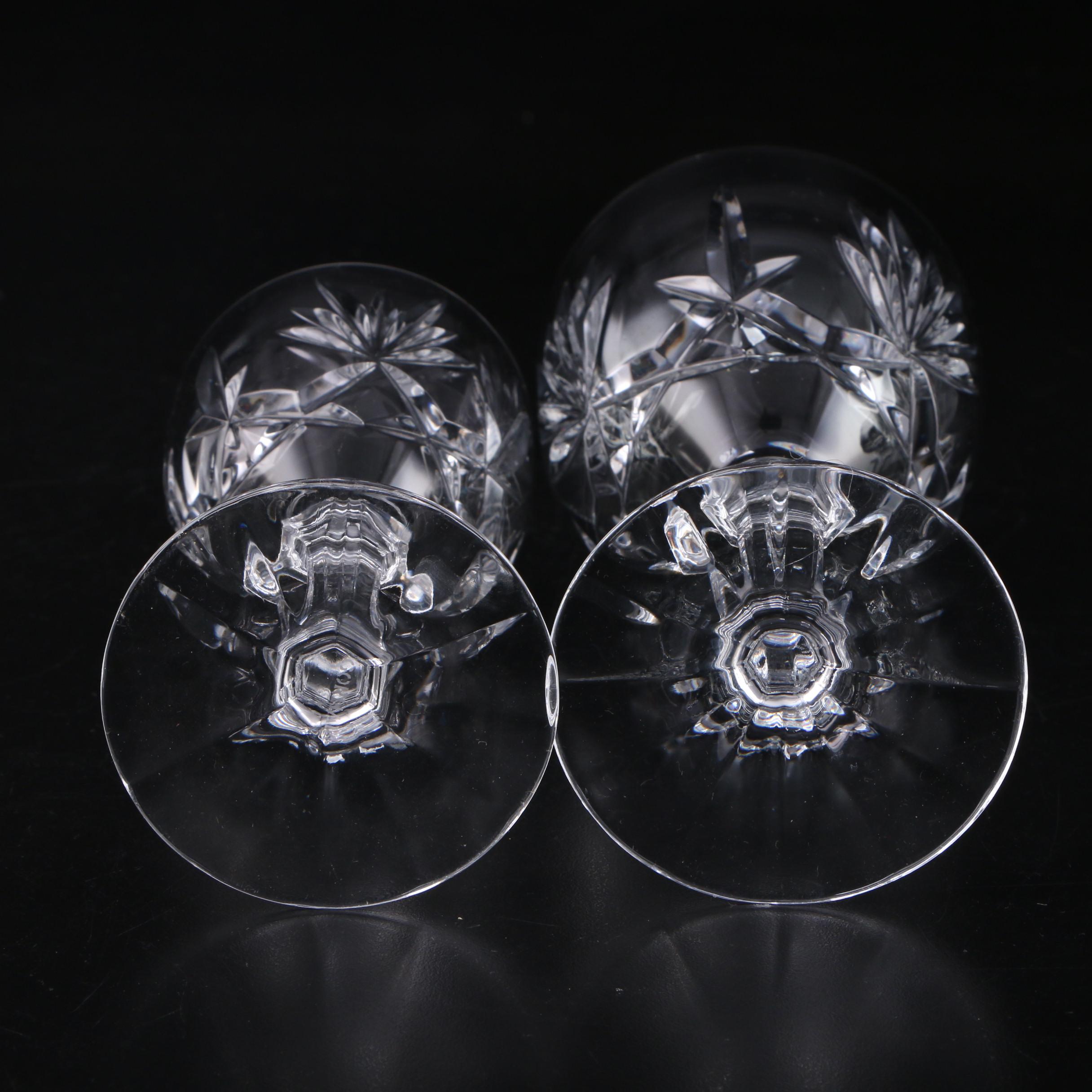 Gorham "Crown Point" Crystal Wine Glasses and Water Goblets, 1982–1988