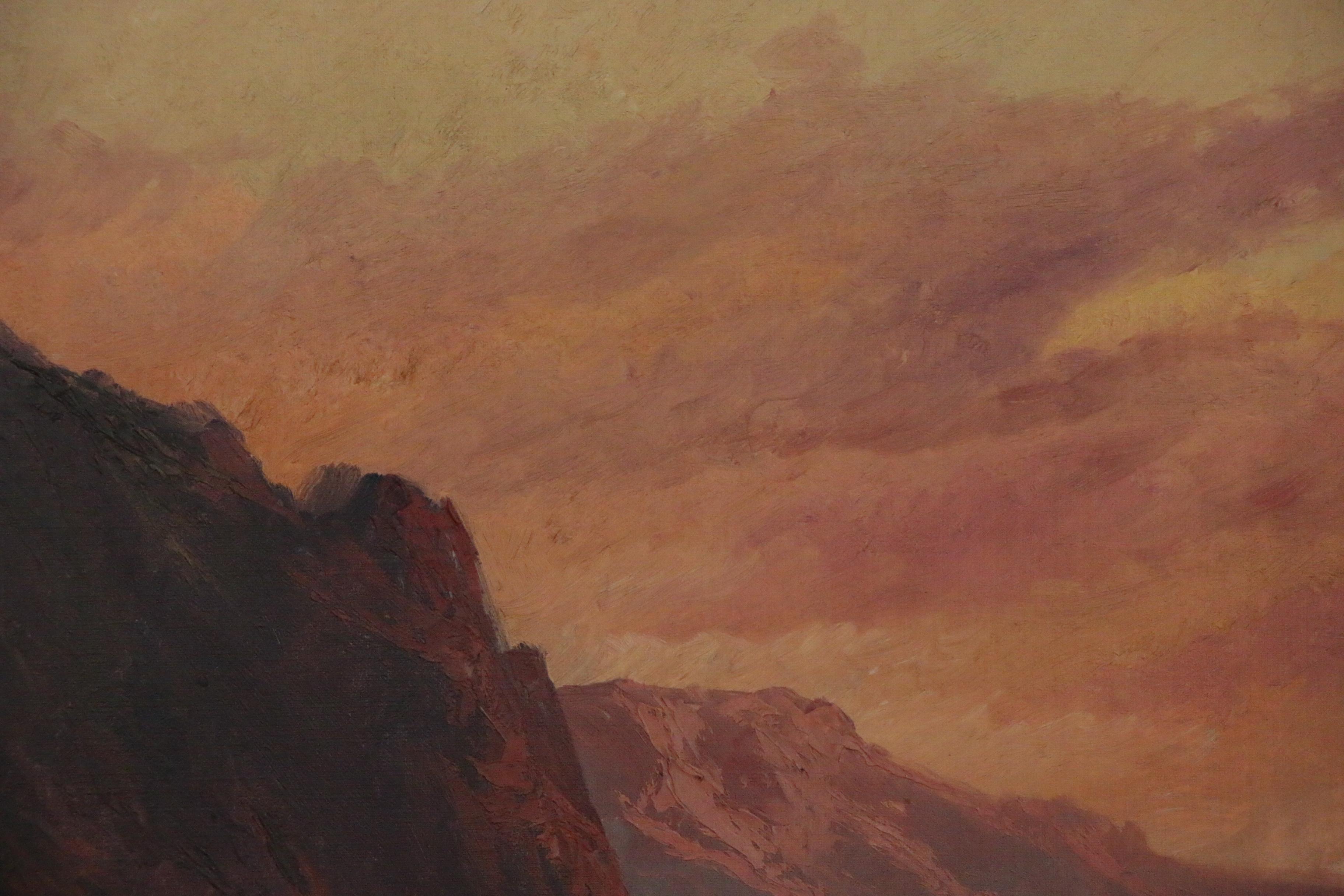 Eugene Califano Oil Painting of Western Landscape, Early to Mid 20th Century