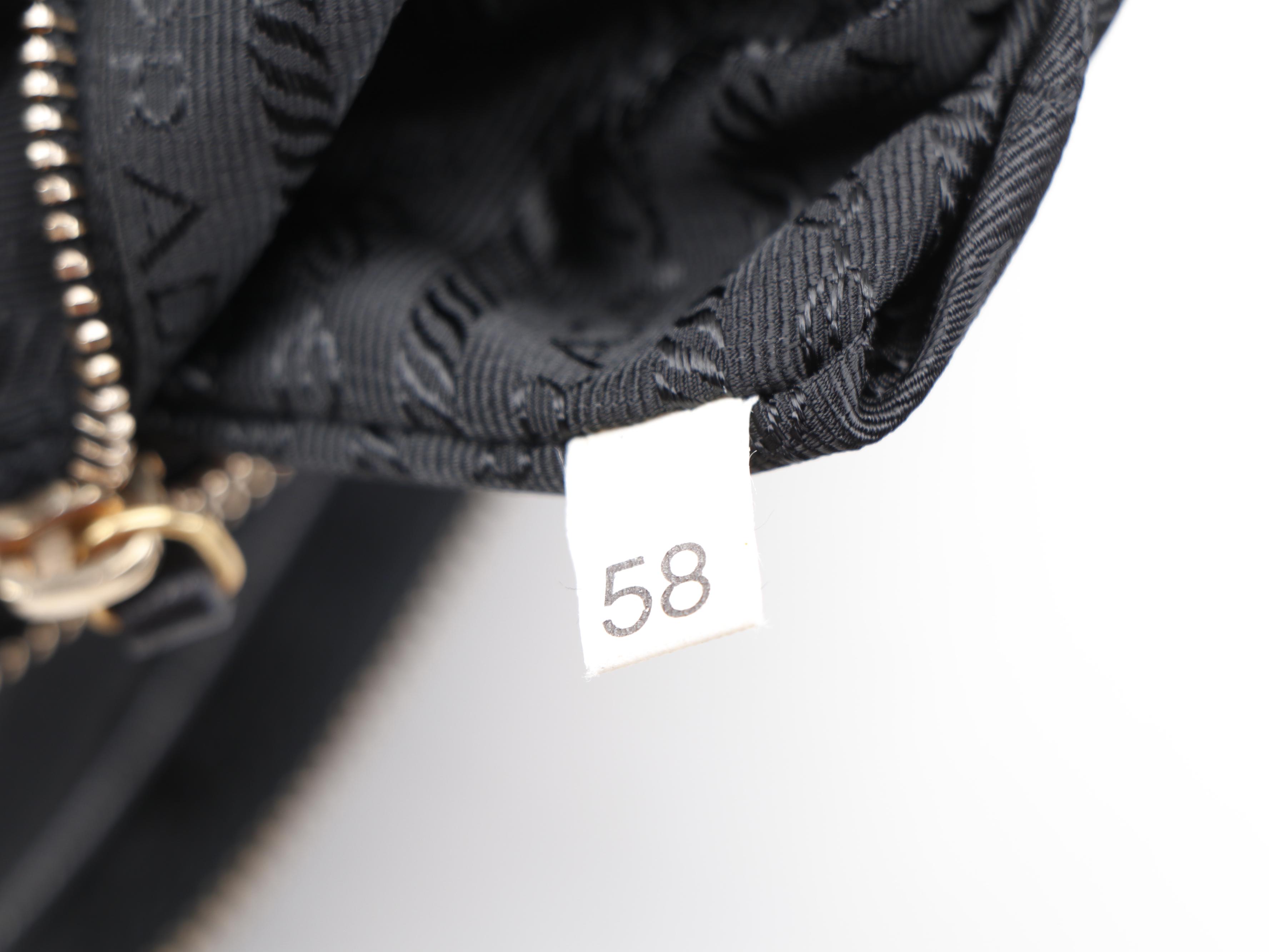 Prada Double Zip Camera Bag in Black Nylon with Saffiano Leather Trim