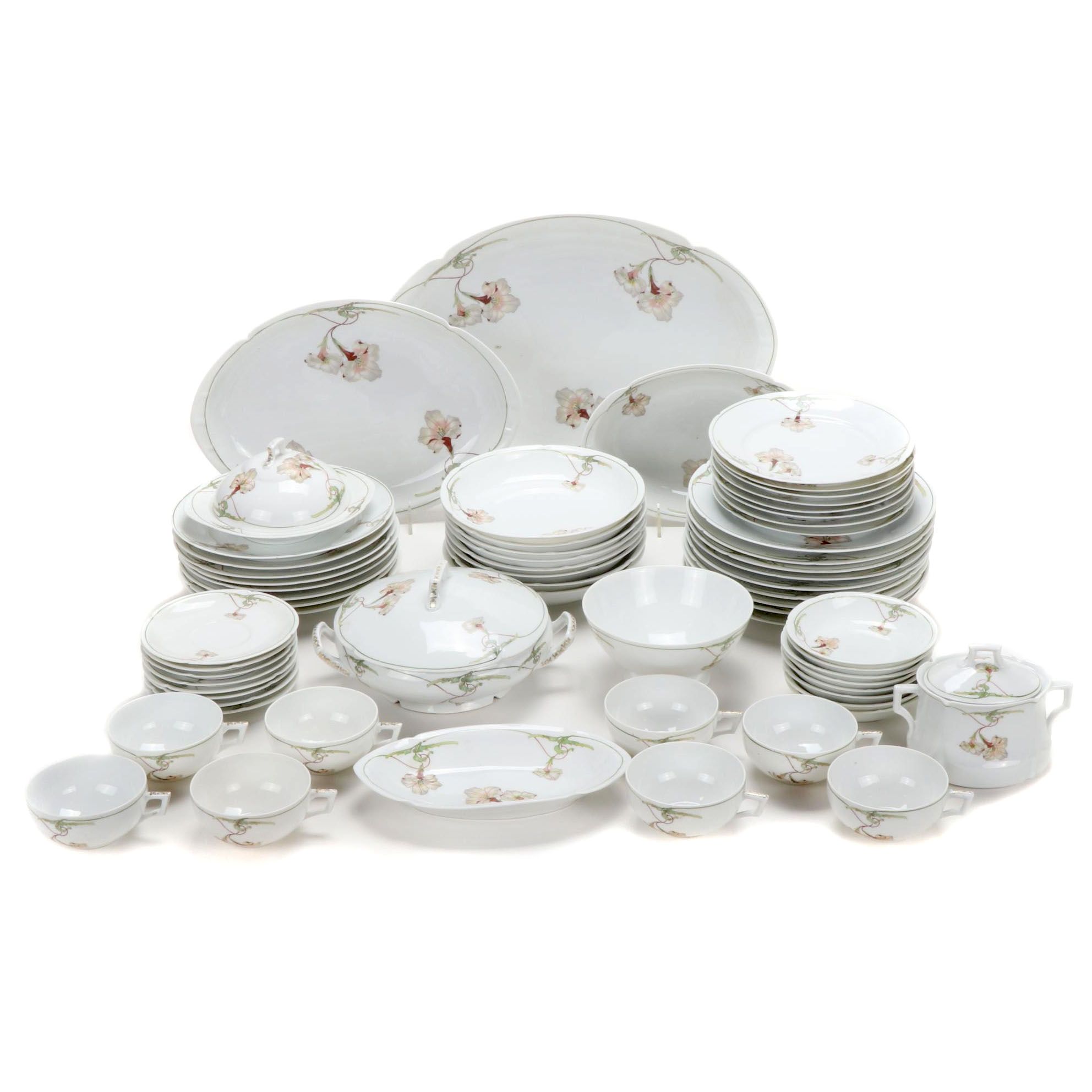 Pfeiffer & Lowenstein Porcelain China Service, Early 20th Century