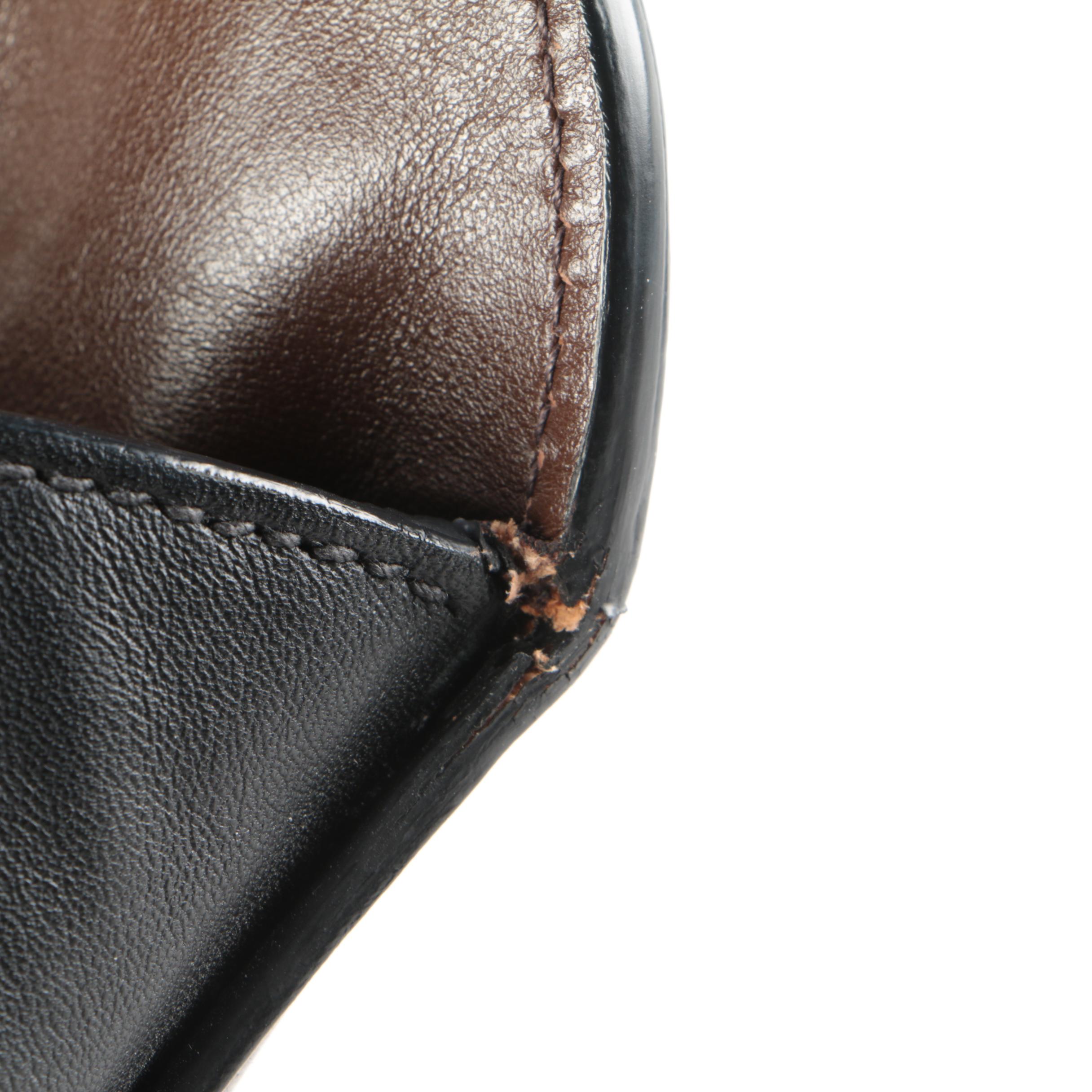 Prada Cuir Shopping Tote in Brown Calfskin Leather with Black Leather Trim