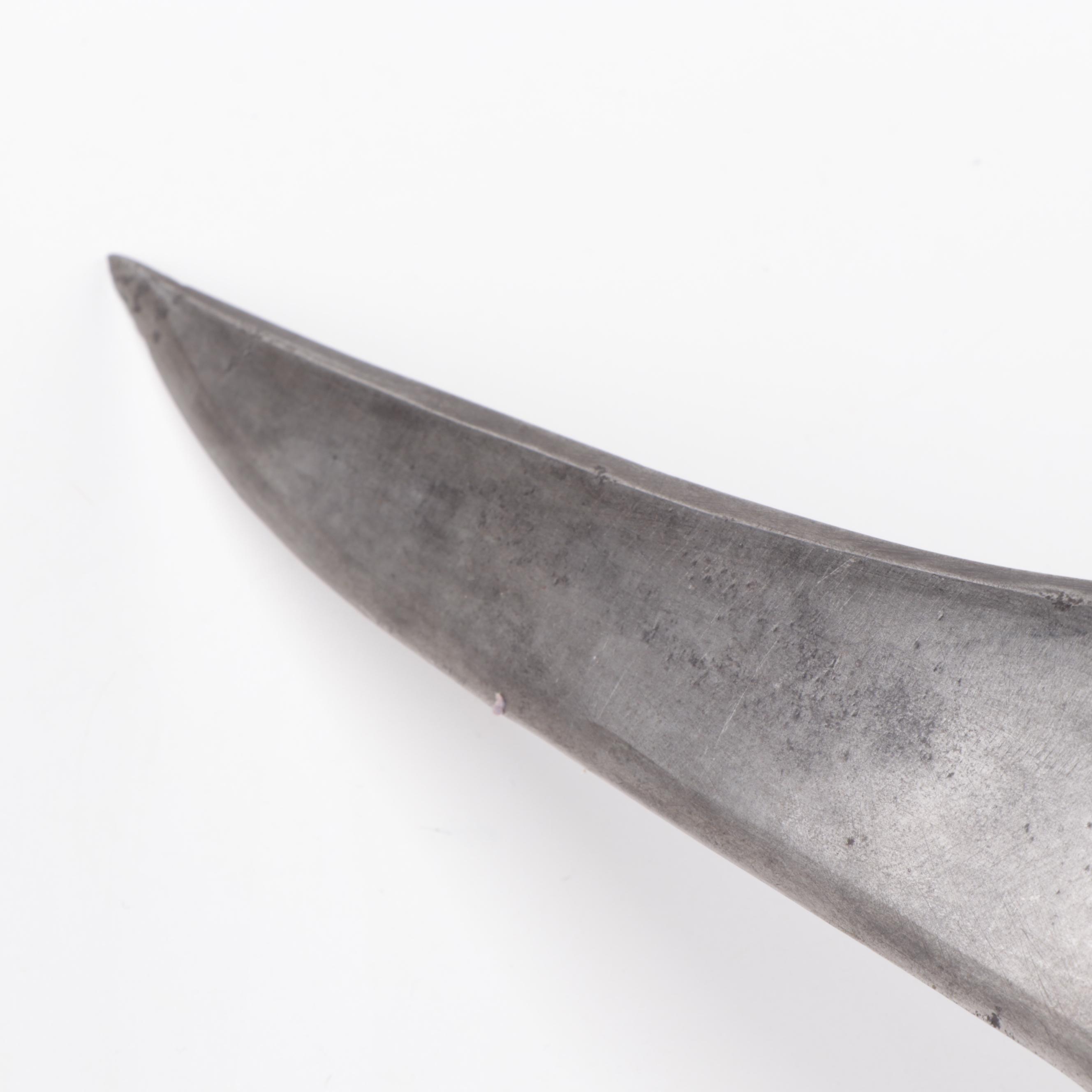 W. Butcher of Sheffield Bowie Style Knife, Early to Mid 19th Century