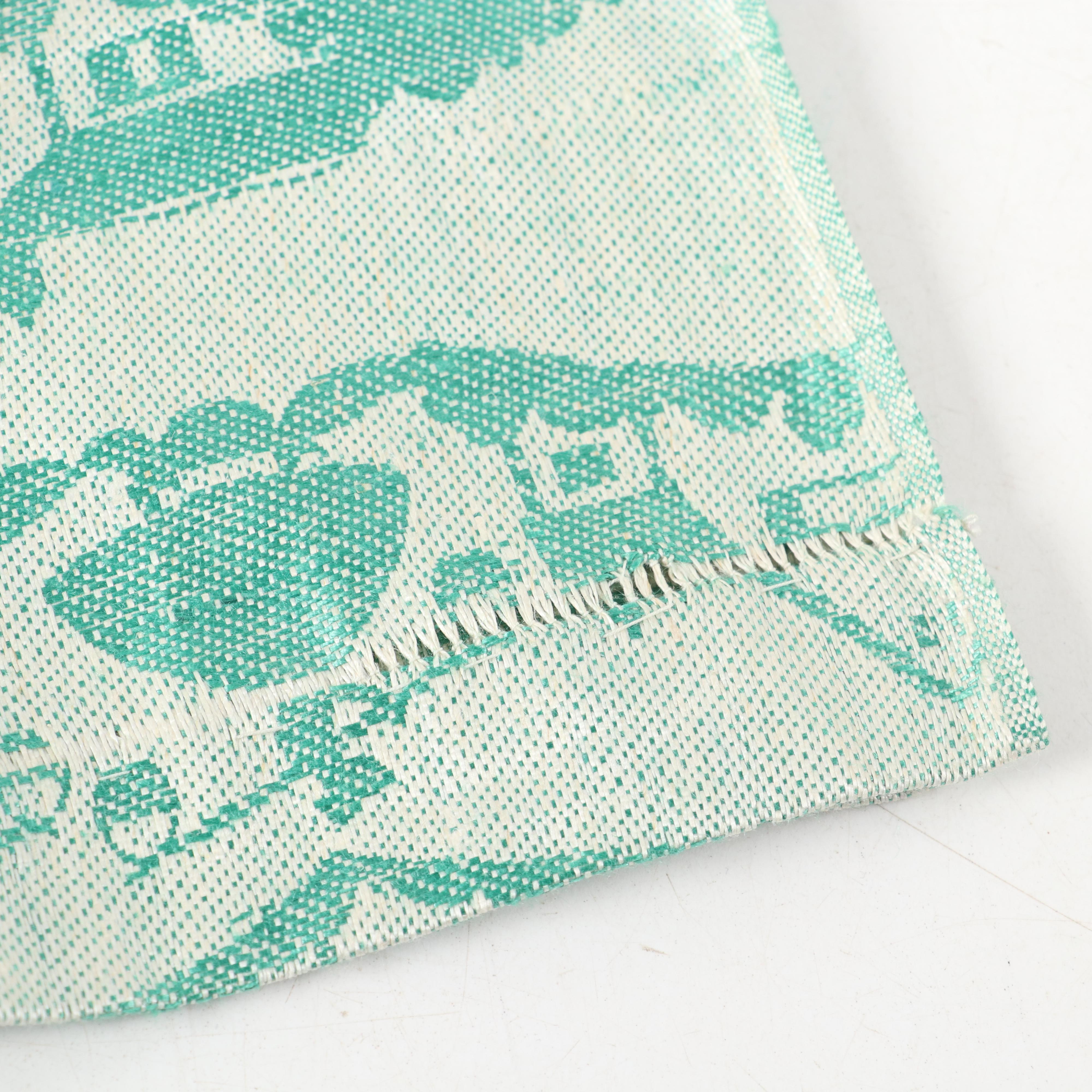 Embroidered Pot Holder Bag and Pot Holder with Jacquard Dish Towel