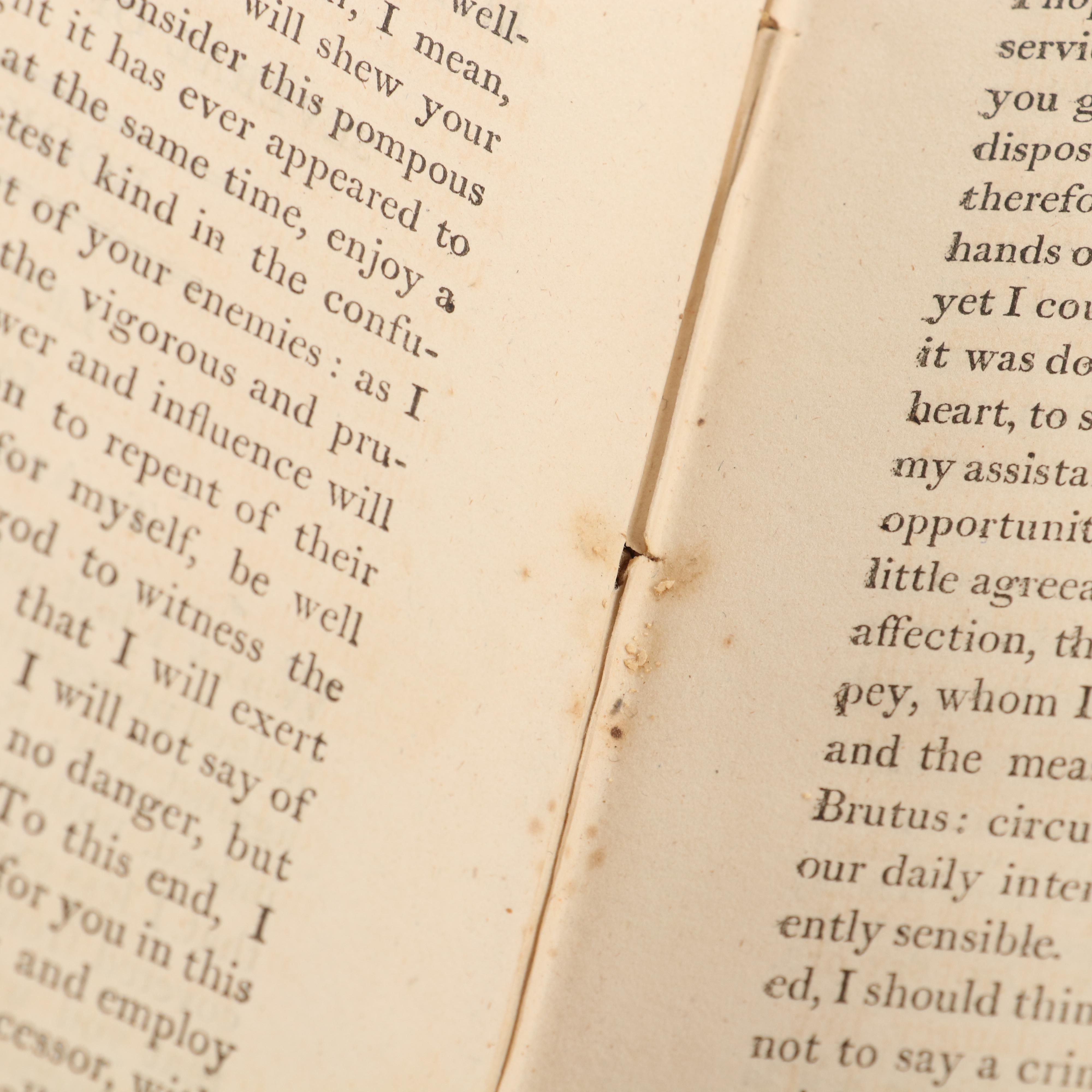 "The Letters of Marcus Tullius Cicero" Sixth Edition Three-Volume Set, 1804