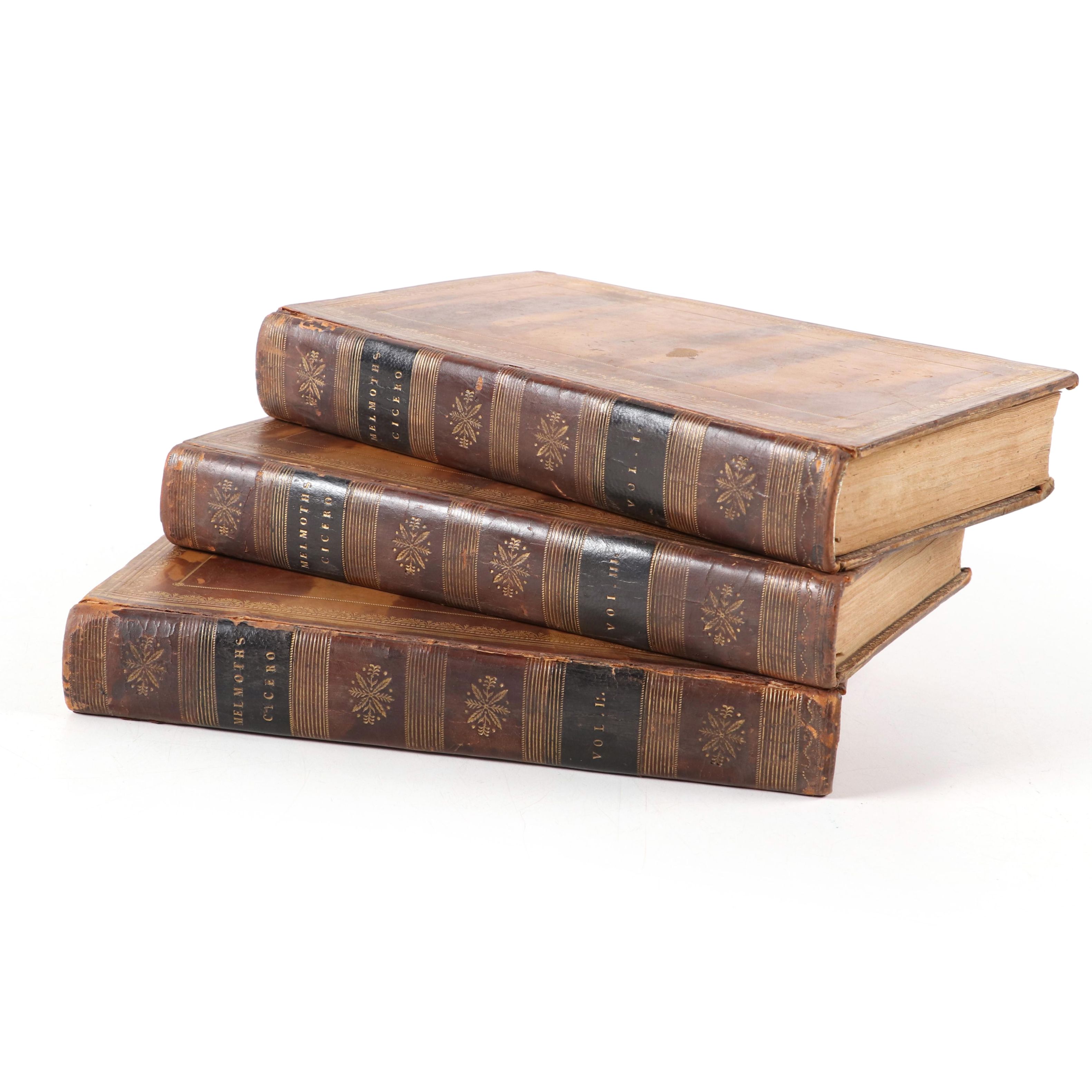 "The Letters of Marcus Tullius Cicero" Sixth Edition Three-Volume Set, 1804