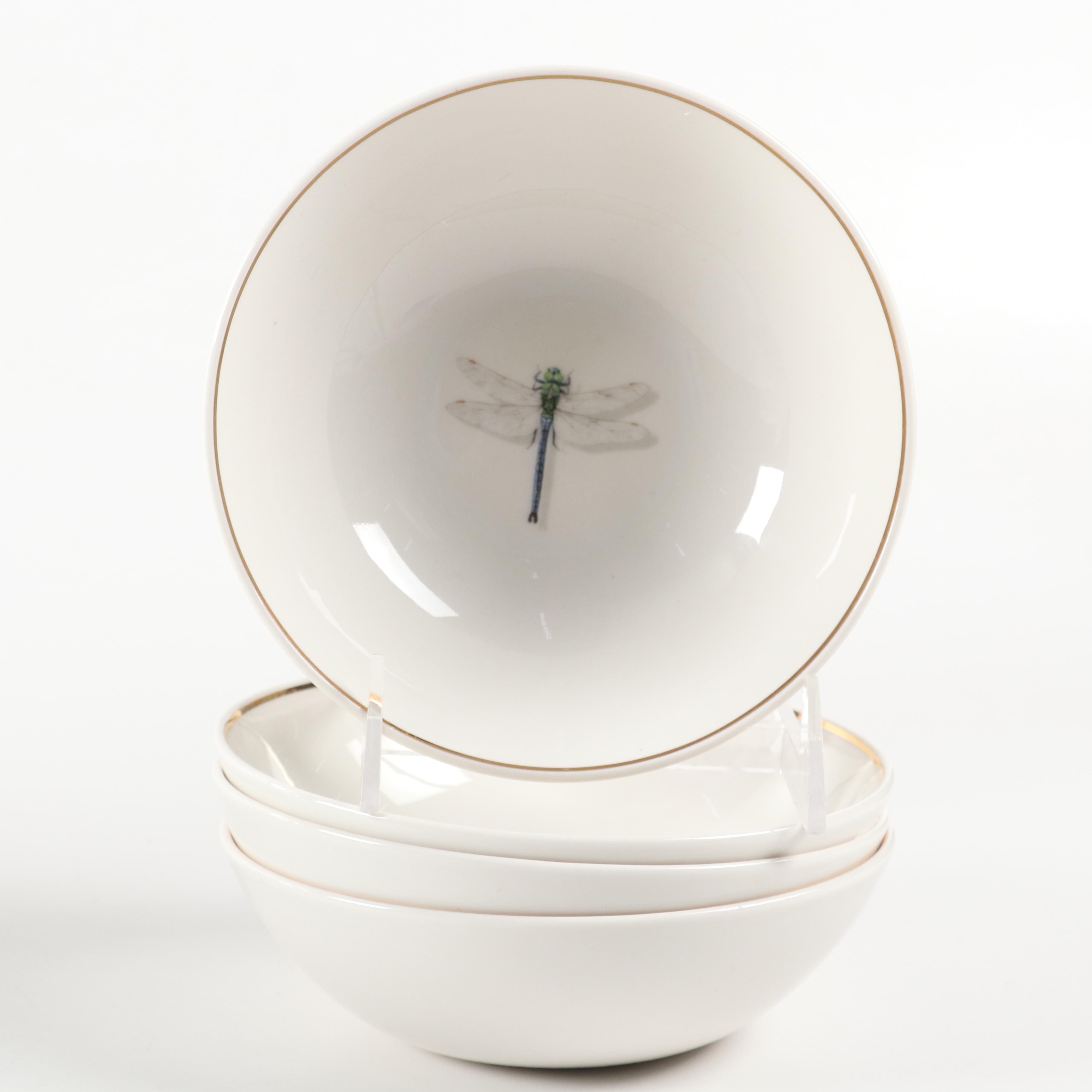 Queen's Dragonfly China Dinnerware and I. Godinger & Co. Porcelain Bowls