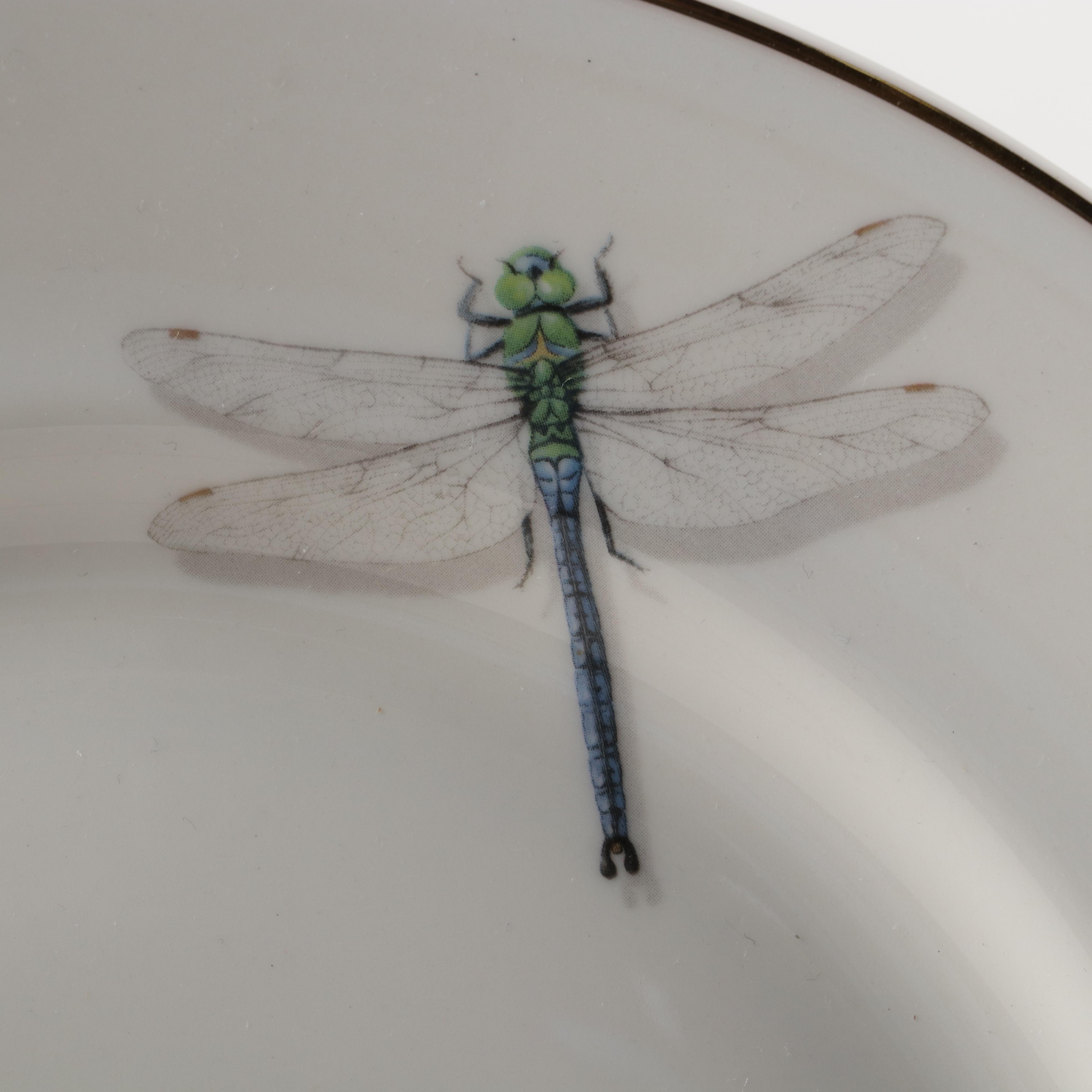 Queen's Dragonfly China Dinnerware and I. Godinger & Co. Porcelain Bowls