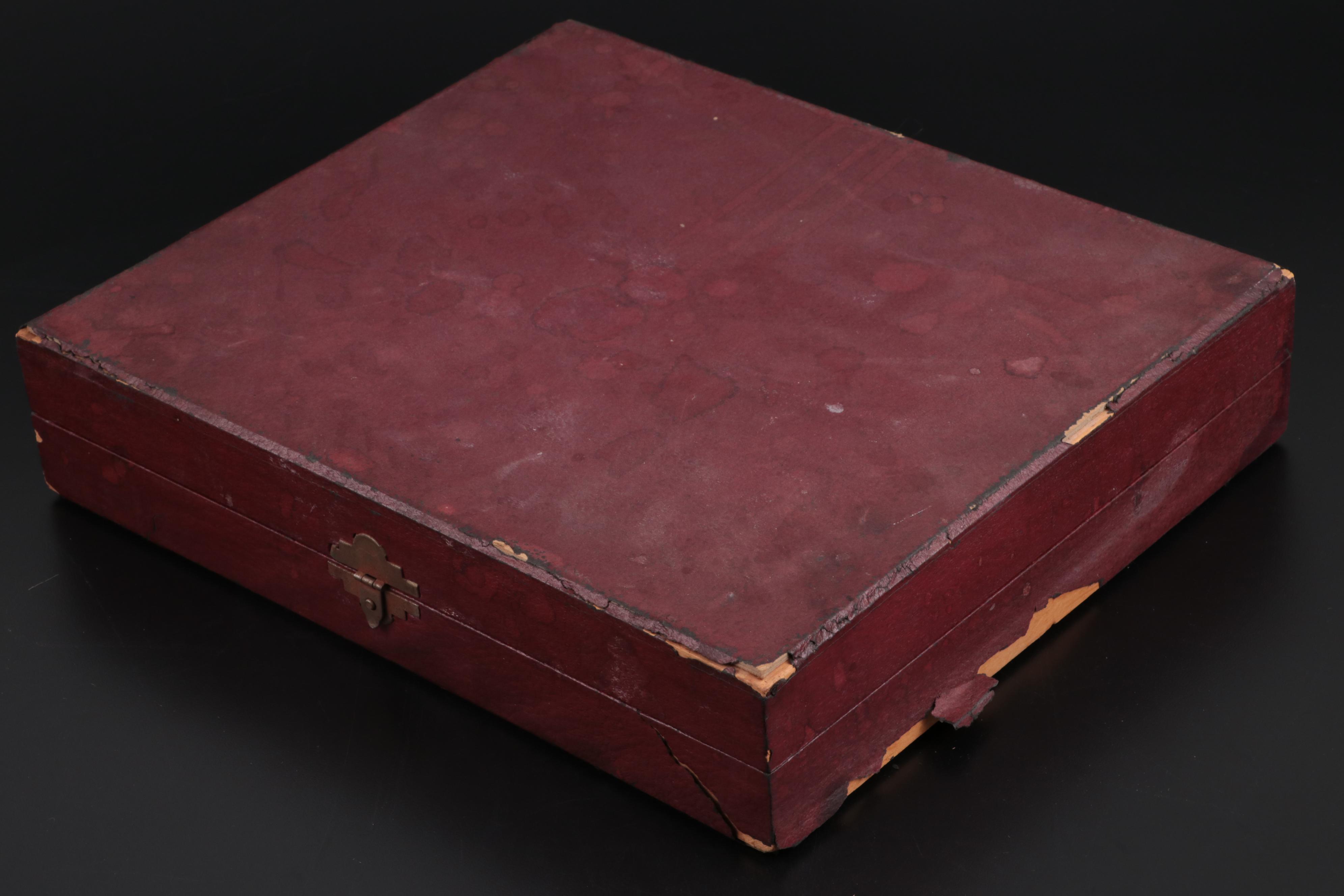 Holmes & Edwards "May Queen" Inlaid Silver Plate Flatware with Chest