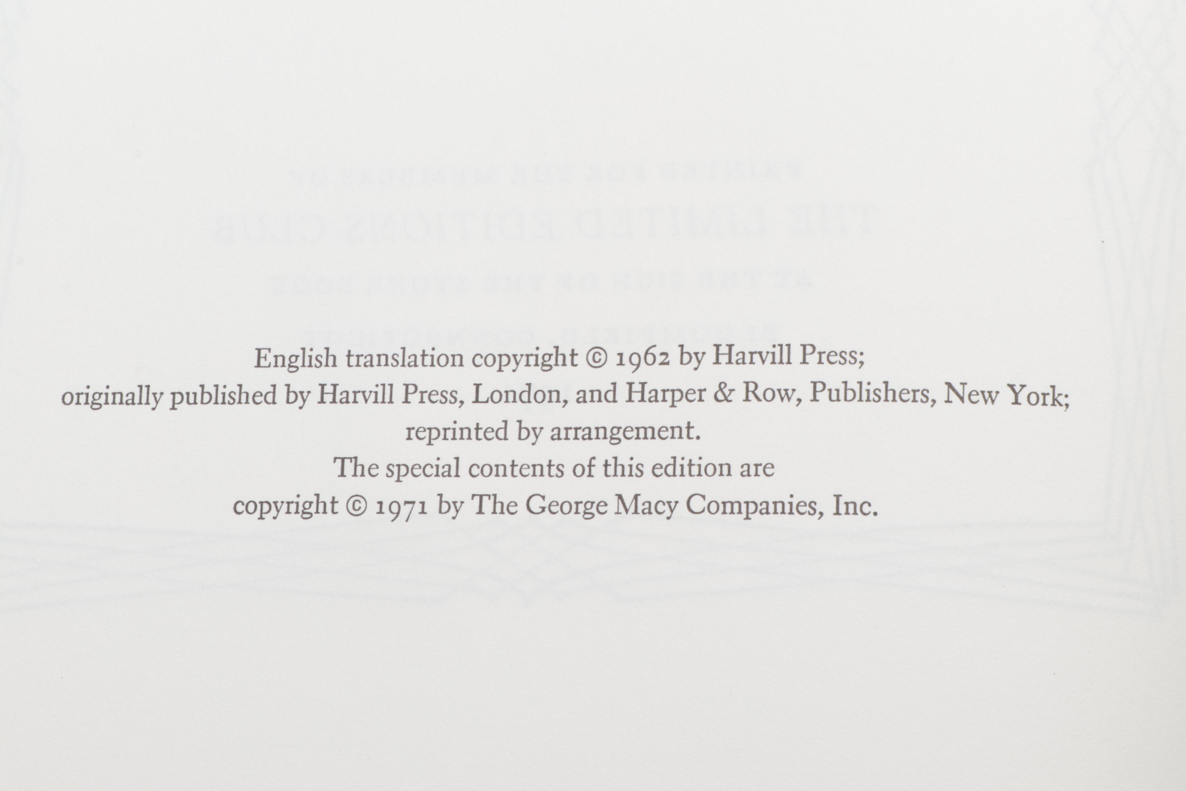 Artist Signed Limited Edition "Les Pensées" and "The Rise of Silas Lapham"