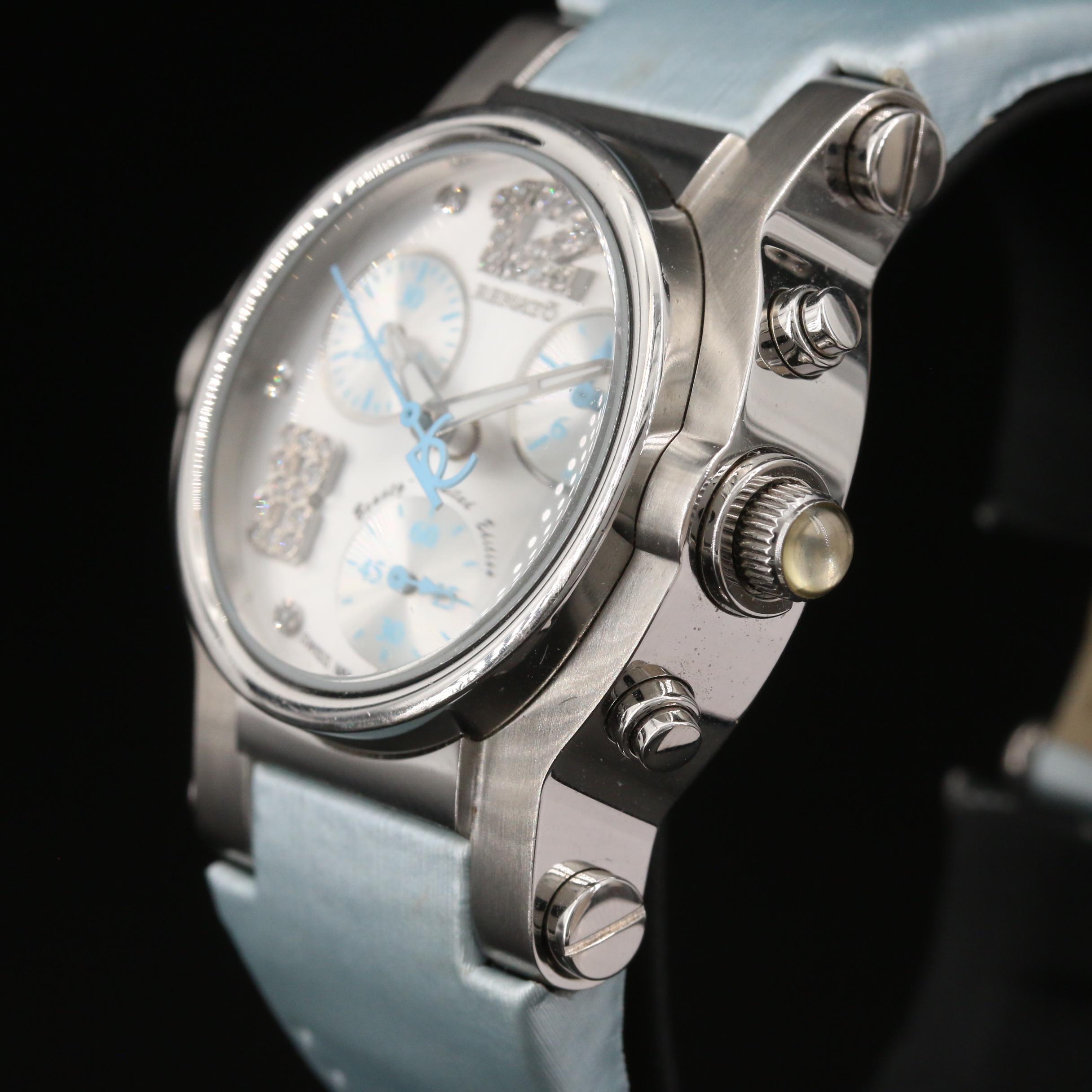 Renato Beauty Hybrid Ltd. Edition Chronograph Diamond Dial Quartz Watch