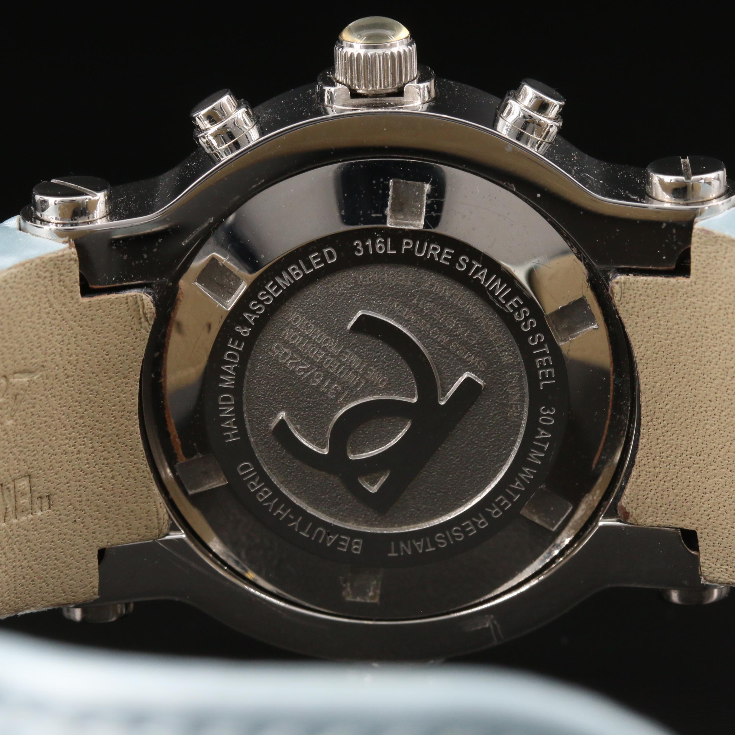 Renato Beauty Hybrid Ltd. Edition Chronograph Diamond Dial Quartz Watch