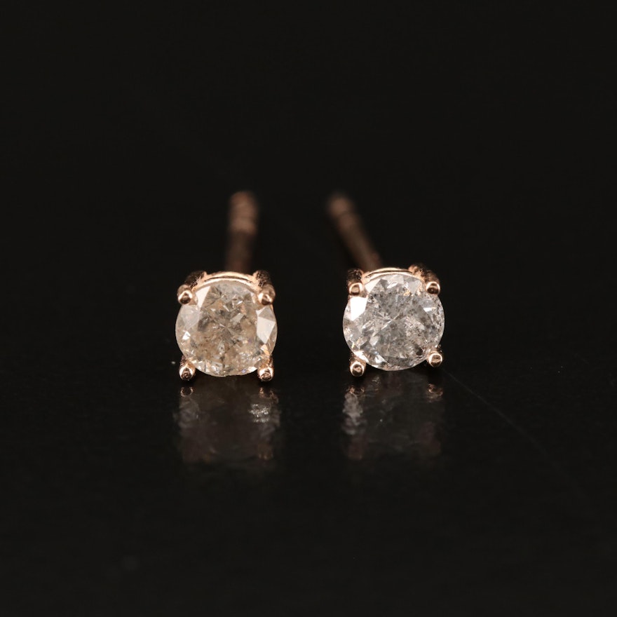 14K 0.36 CTW Diamond Stud Earrings
