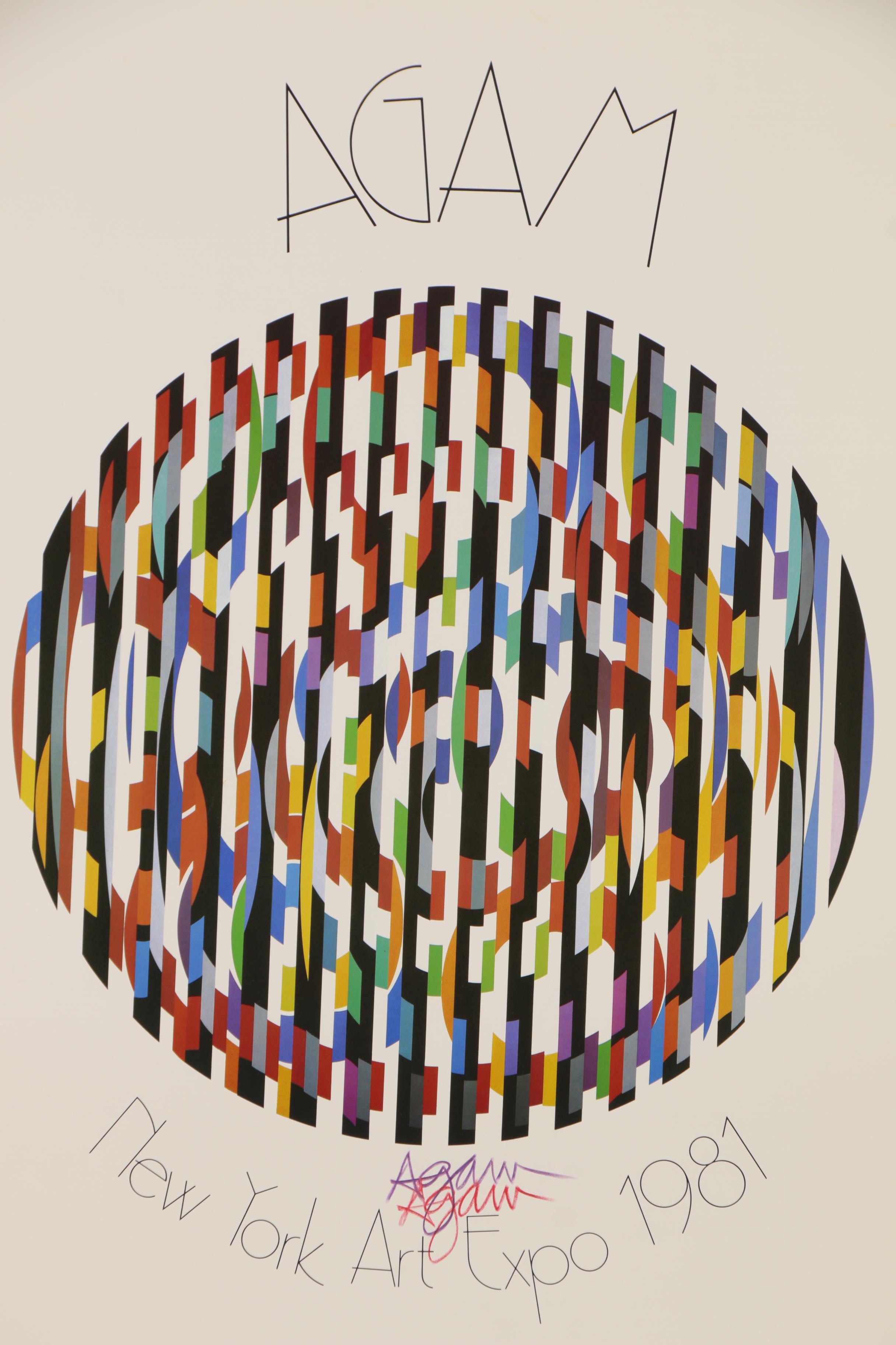 Poster for Yaacov Agam "New York Art Expo," 1981