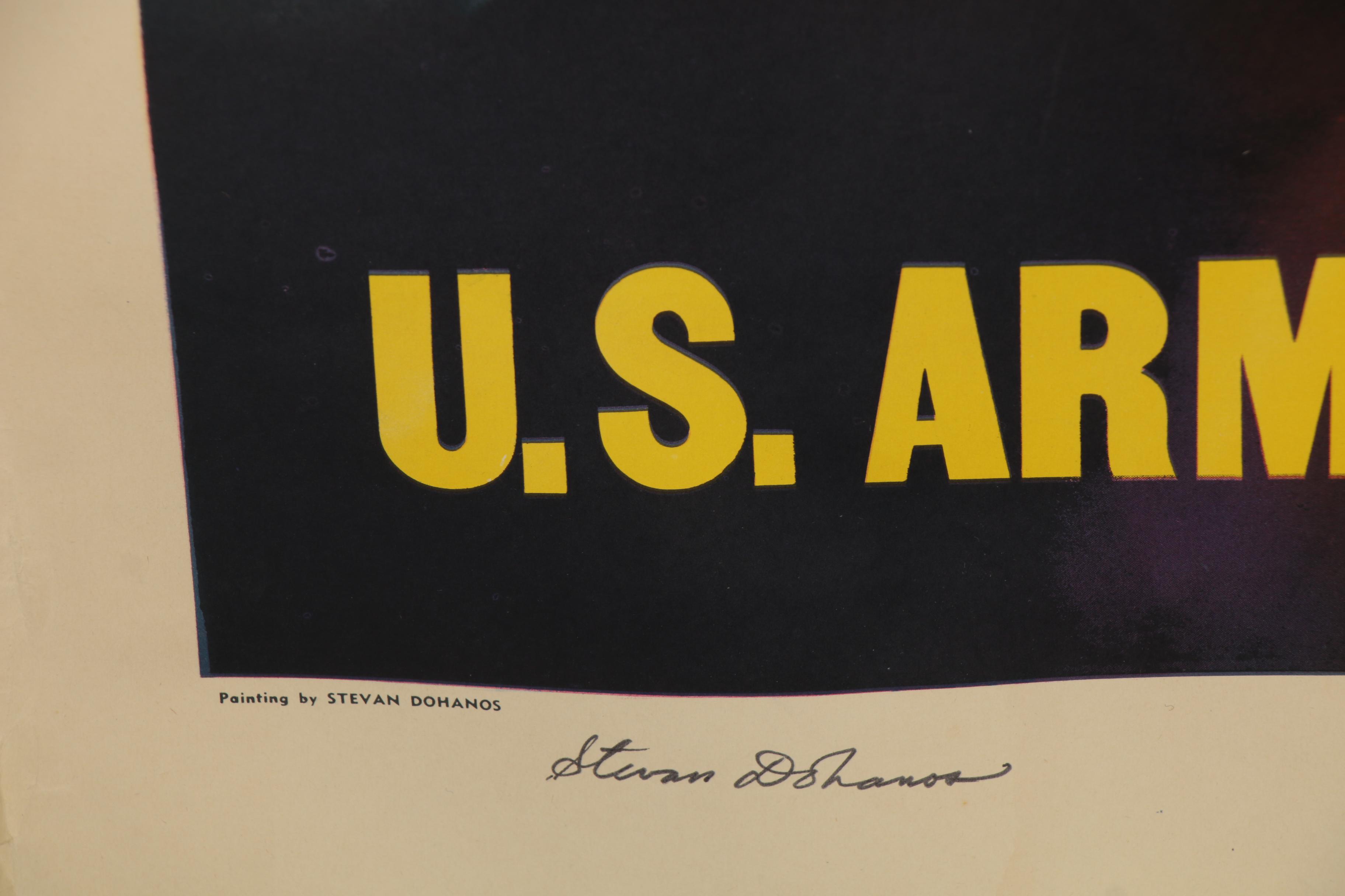 Stevan Dohanos Signed World War II Era Military Posters, Mid-20th Century