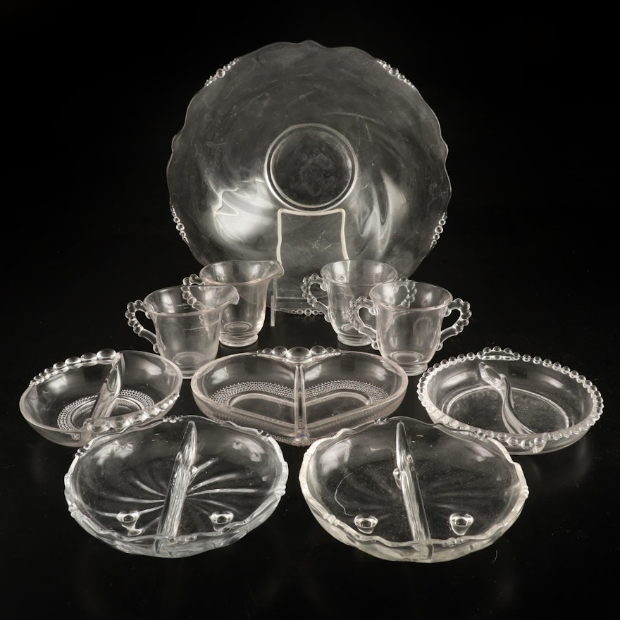 Anchor Hocking "Boopie" and Other Glass Serveware, Mid-20th Century