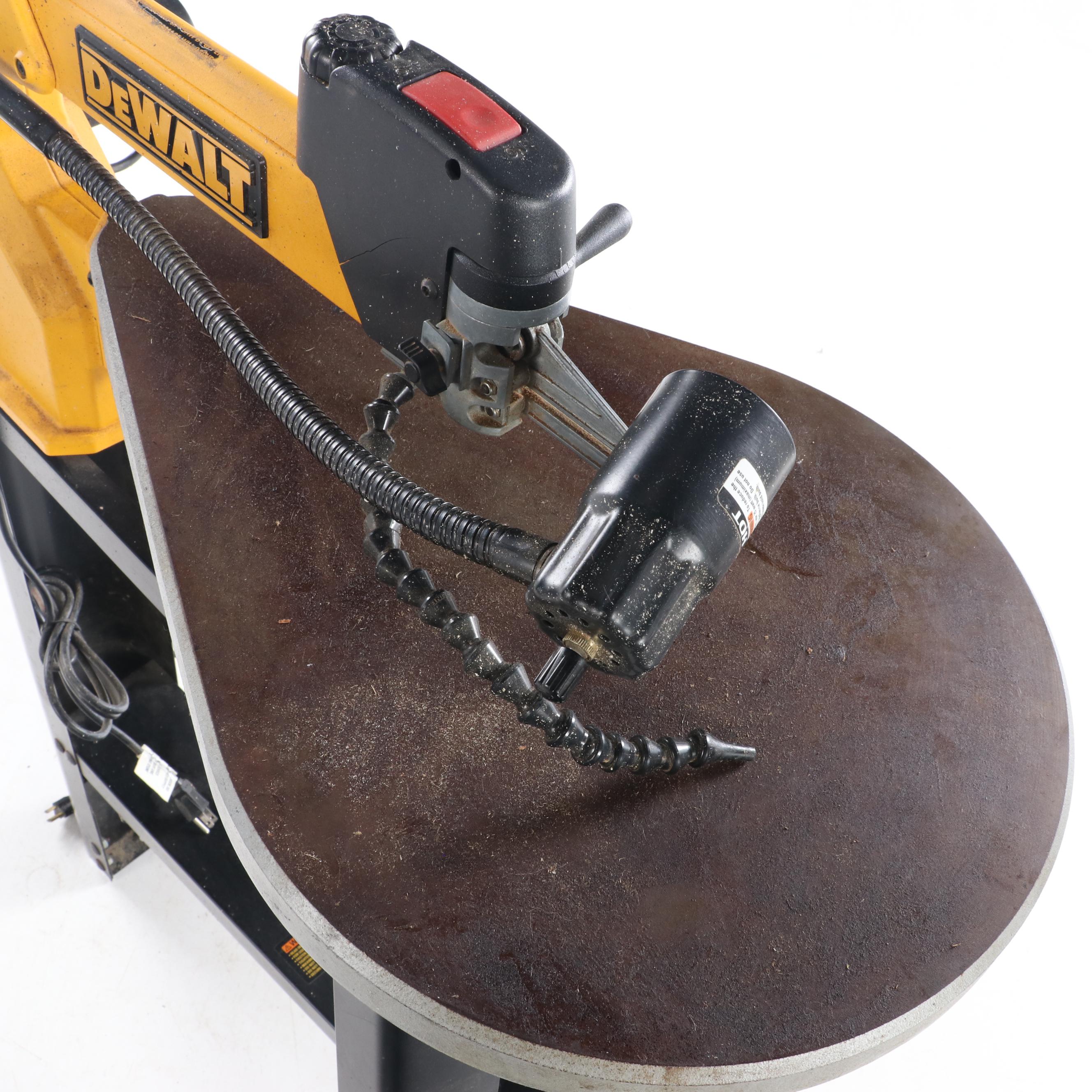 Dewalt Corded Electric Scroll Saw with Stand and Ryobi Blade Sets