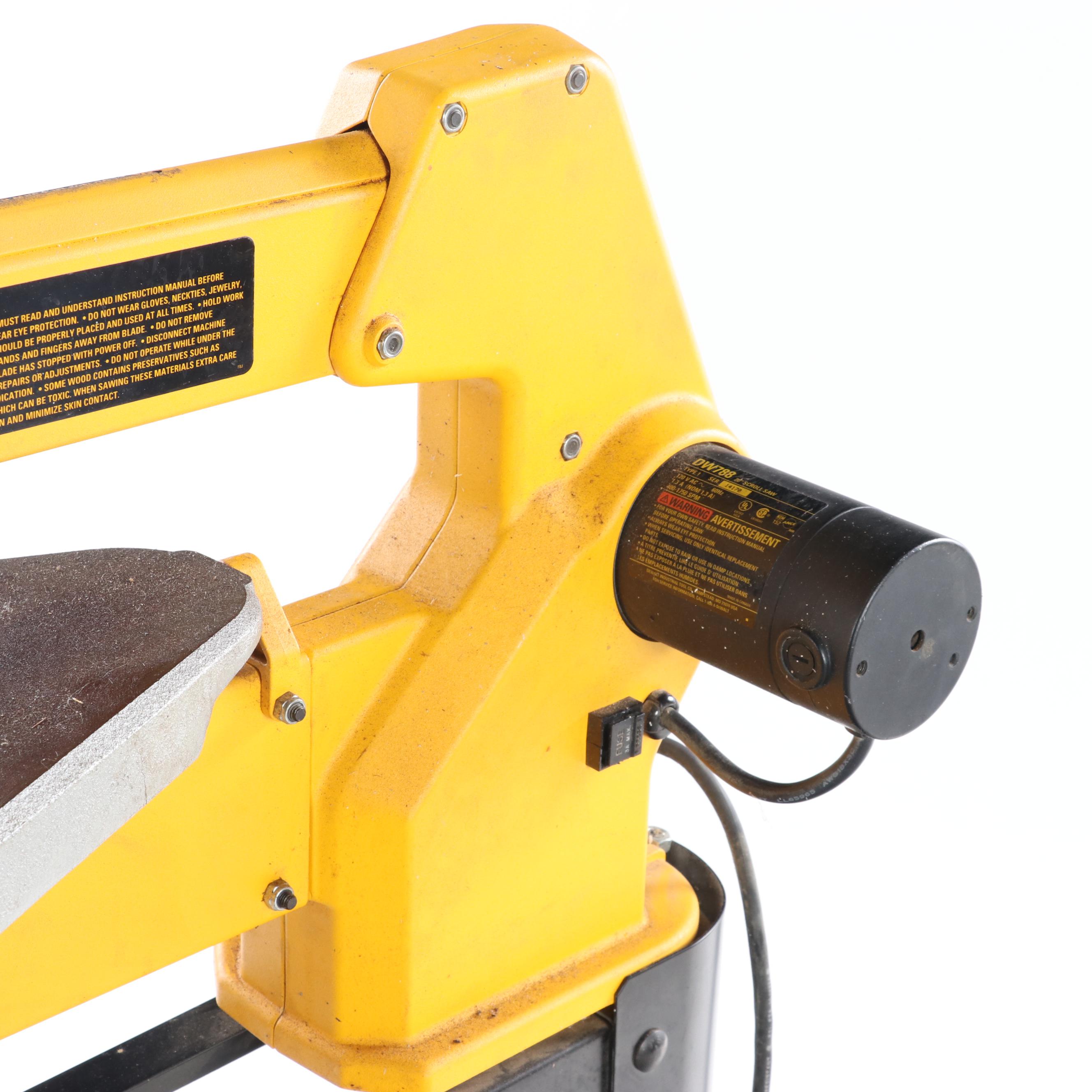Dewalt Corded Electric Scroll Saw with Stand and Ryobi Blade Sets