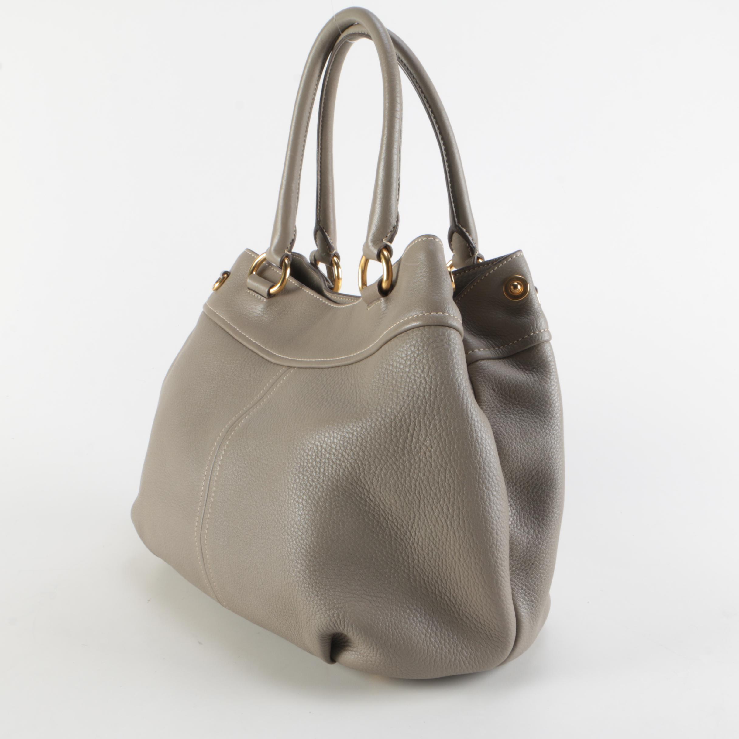 Prada Argilla Vitello Daino Leather Two-Way Bag