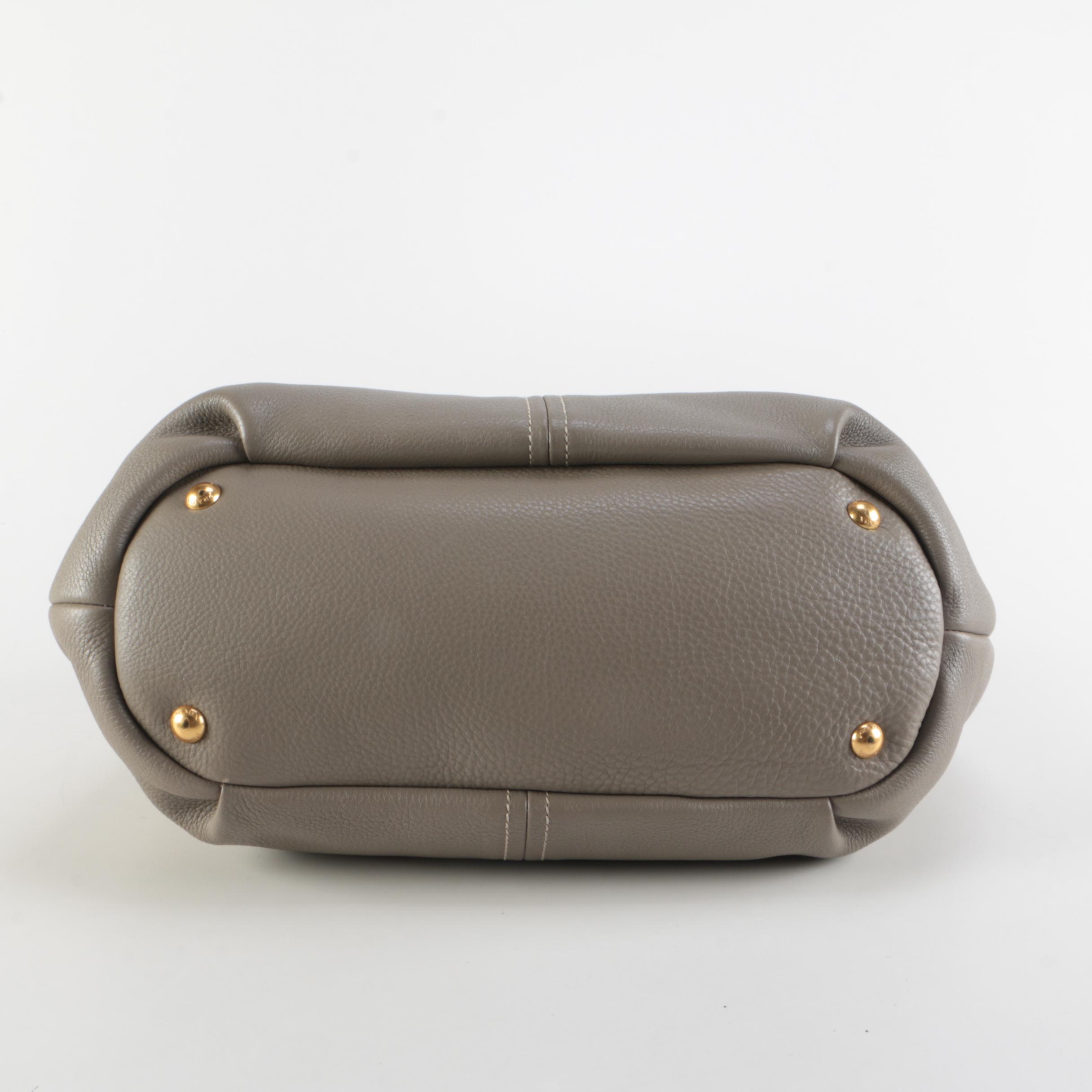 Prada Argilla Vitello Daino Leather Two-Way Bag