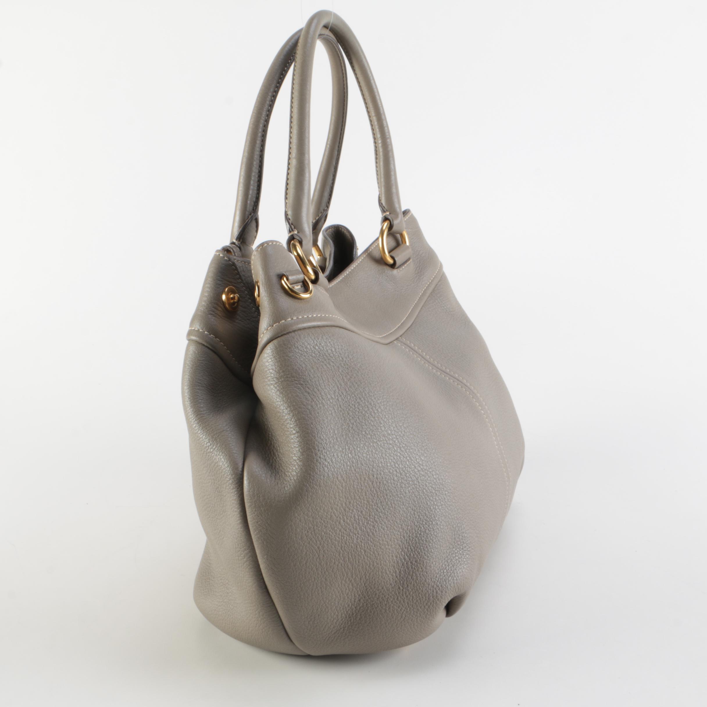 Prada Argilla Vitello Daino Leather Two-Way Bag