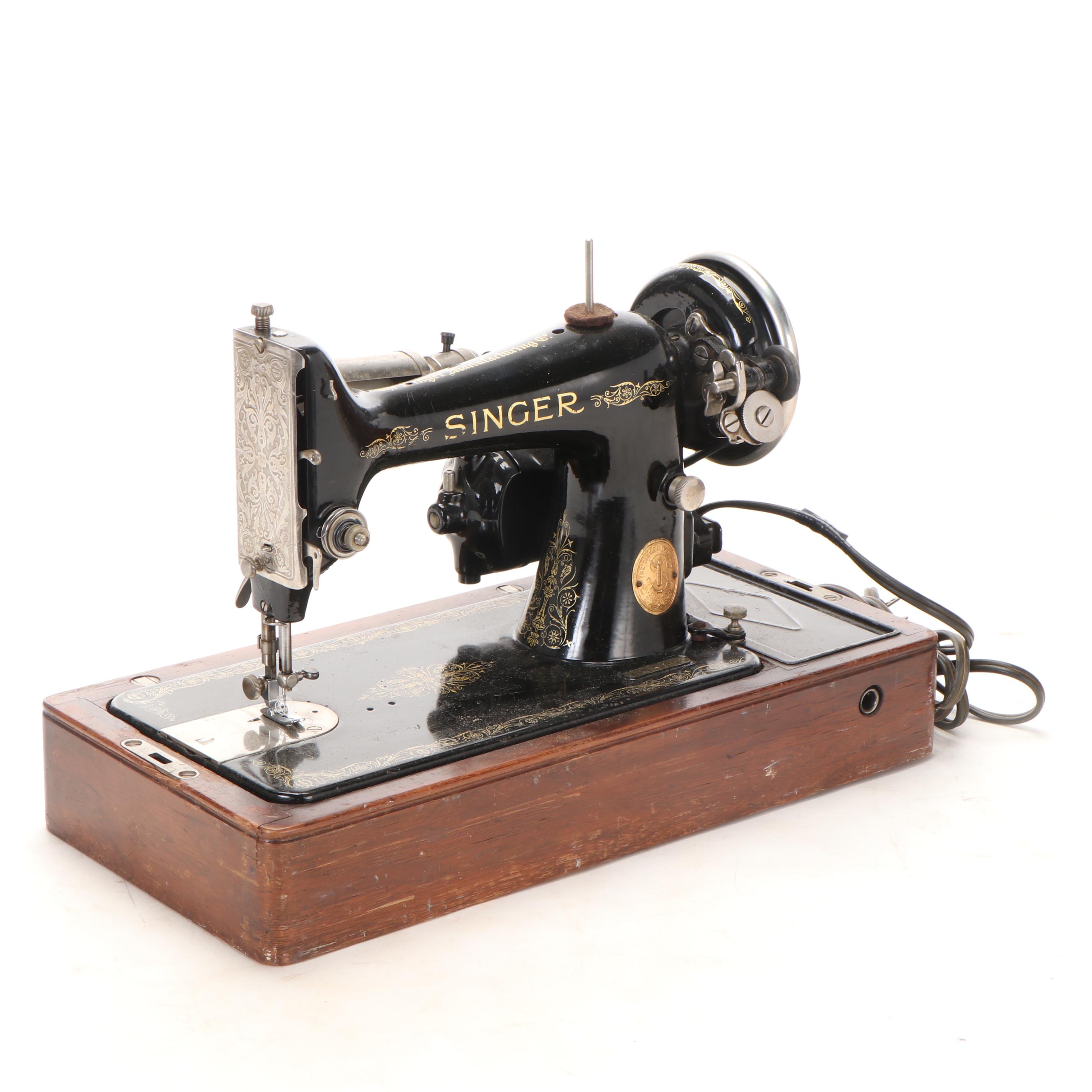 Singer No. 99 Portable Electric Sewing Machine Vintage, circa 1929