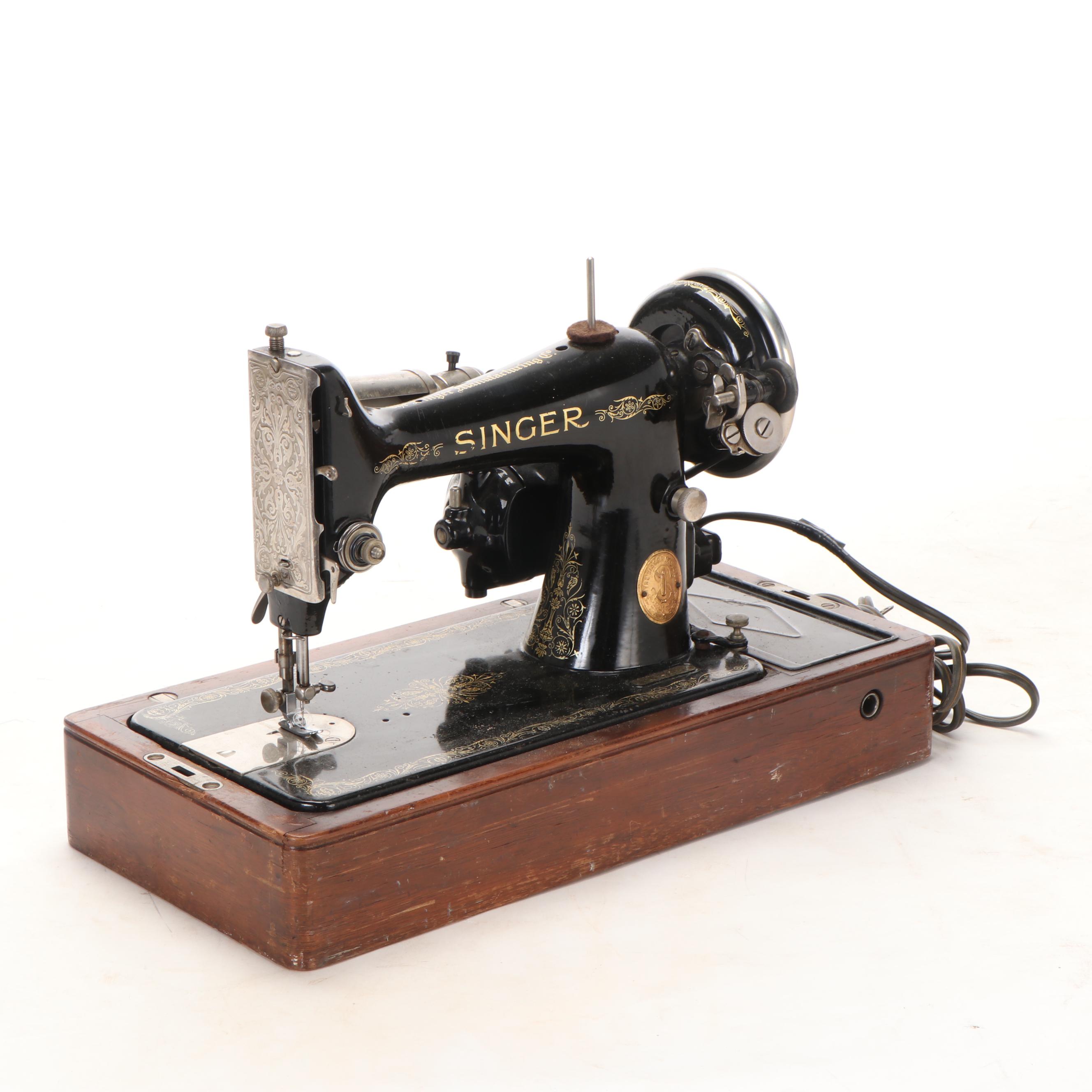 Singer No. 99 Portable Electric Sewing Machine Vintage, circa 1929