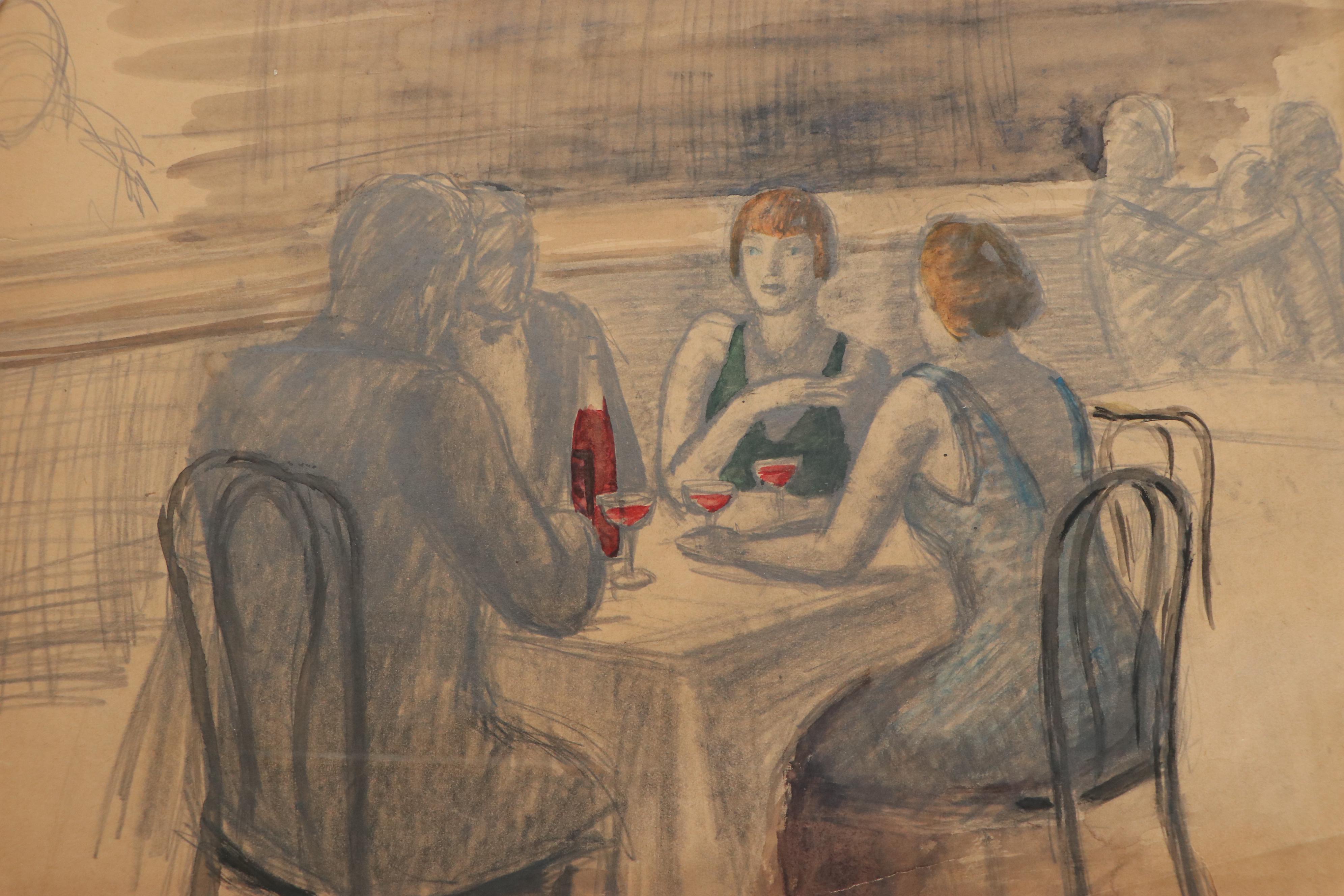 Florence Smithburn Figure Study Drawings, Mid-20th Century