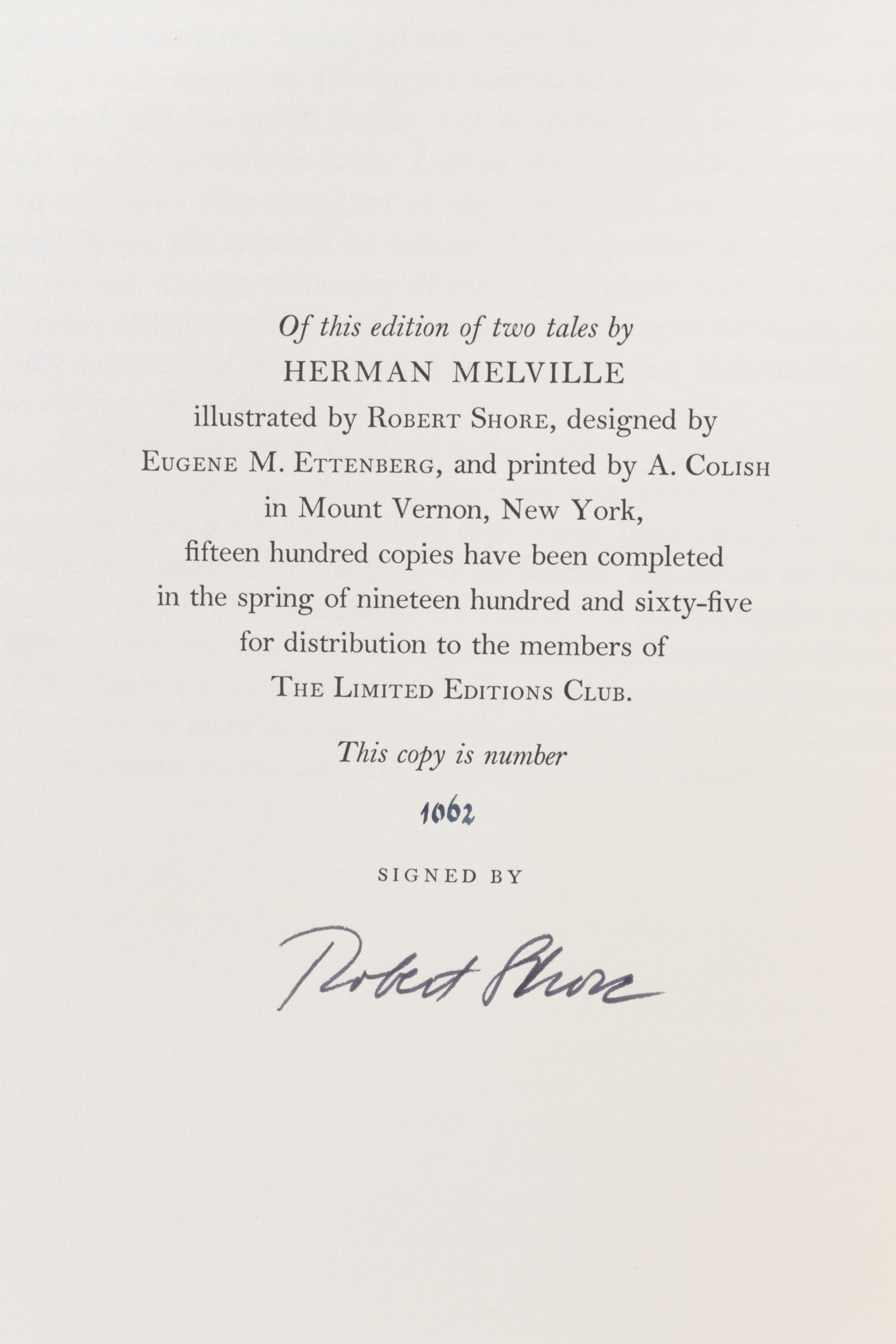 Artist Signed Limited Editions Club "Billy Budd" and "The Poems of John Keats"