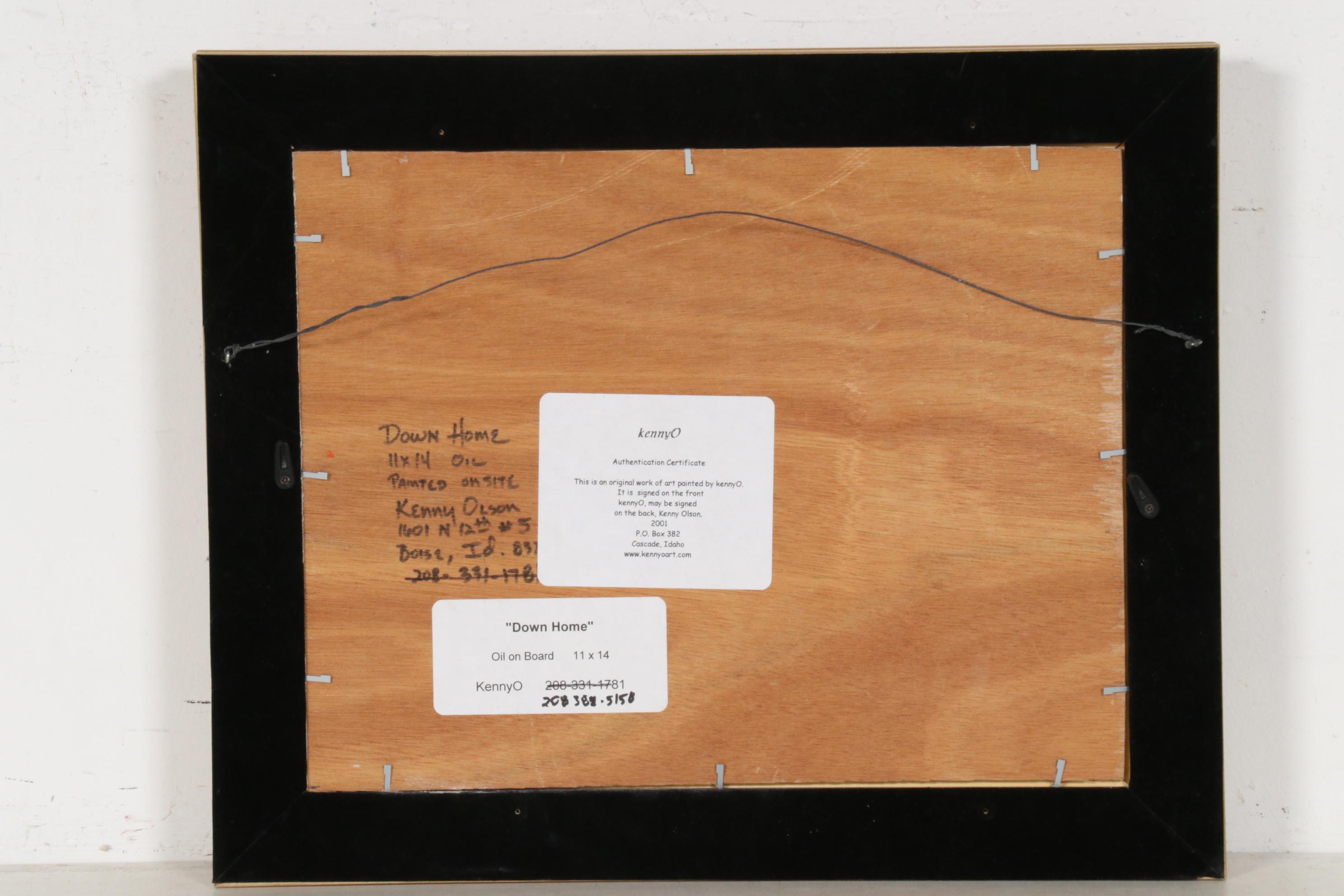 Kenny Olson Oil Painting "Down Home," 21st Century