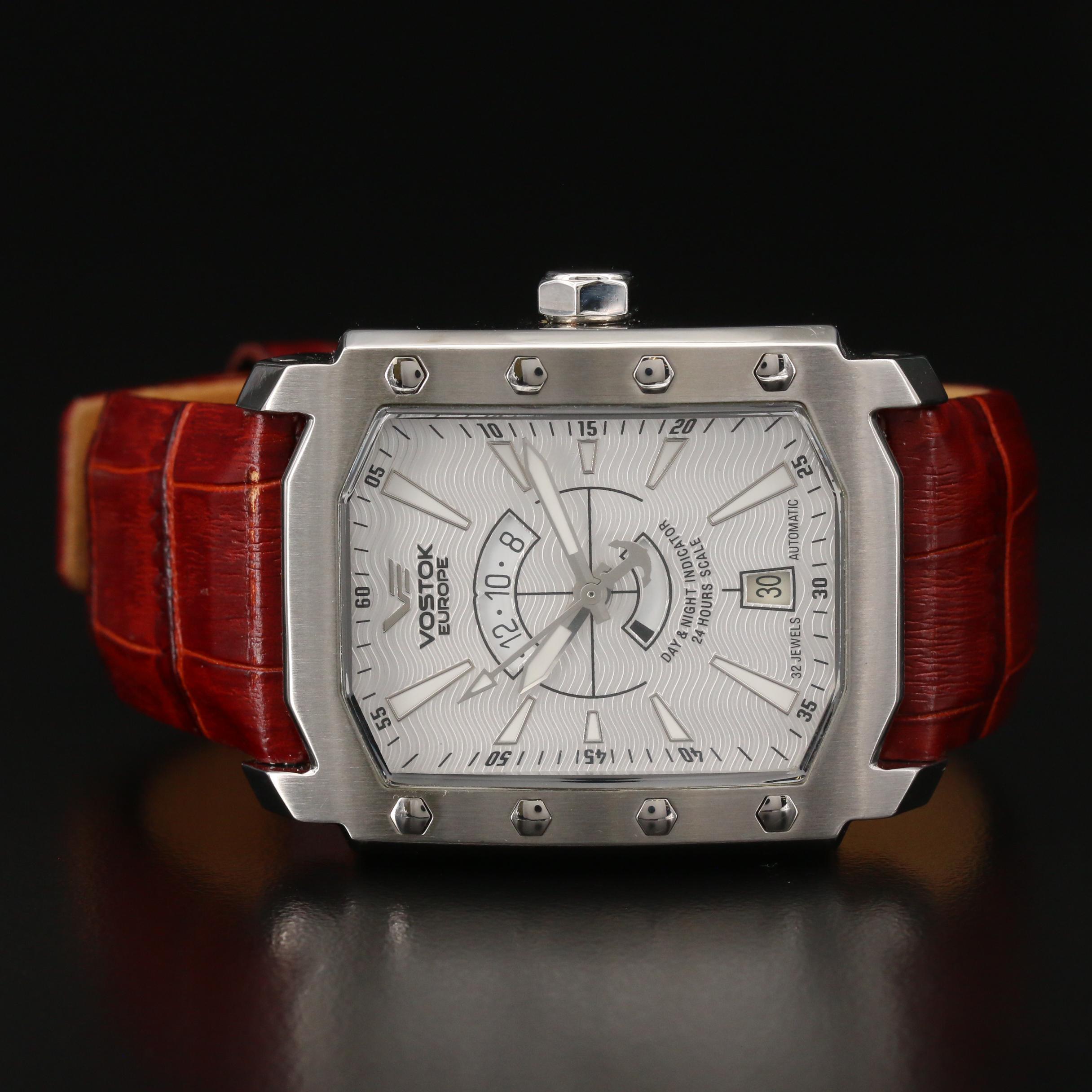 Vostok Europe Arktika Atomic Ice Maker Stainless Steel Automatic Watch