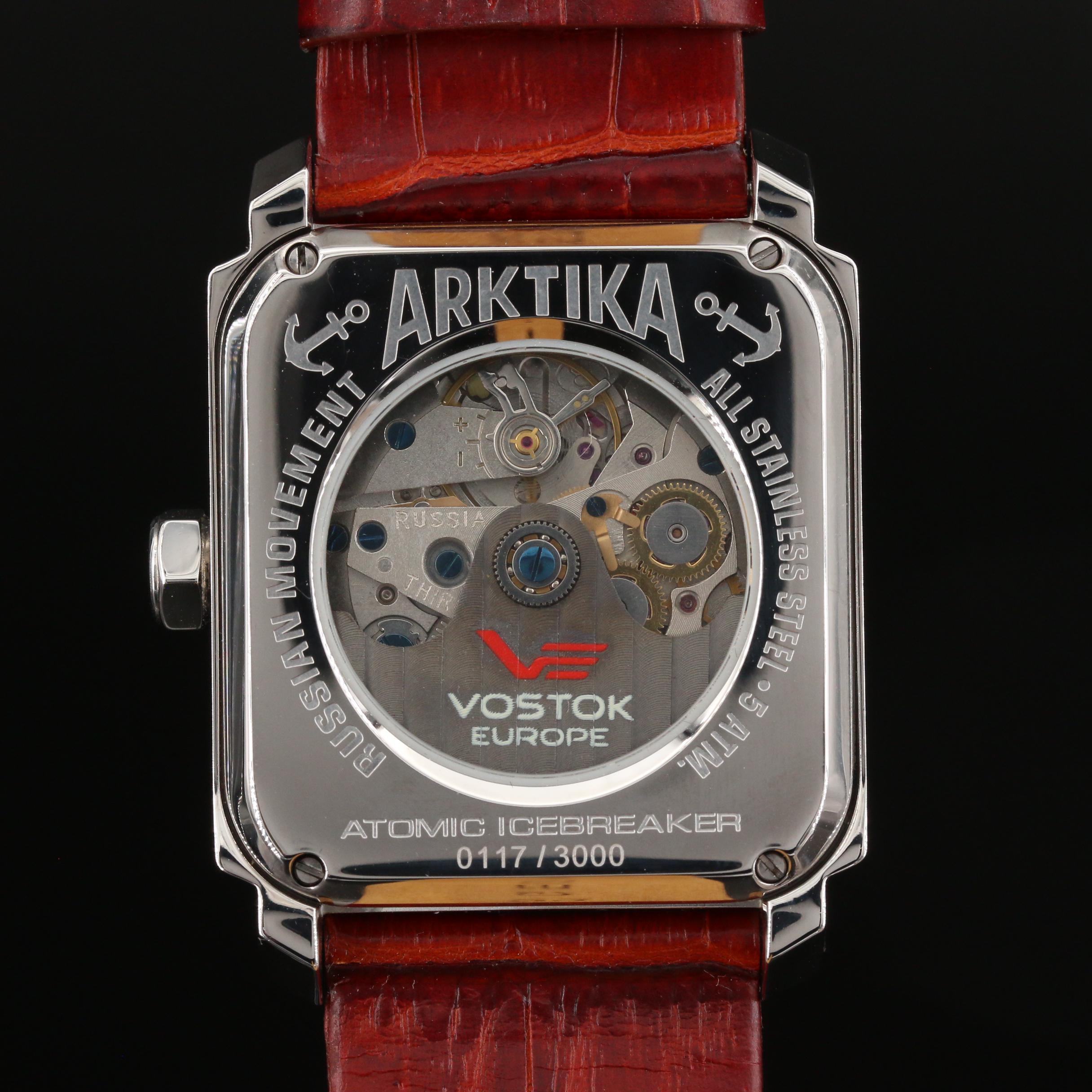 Vostok Europe Arktika Atomic Ice Maker Stainless Steel Automatic Watch