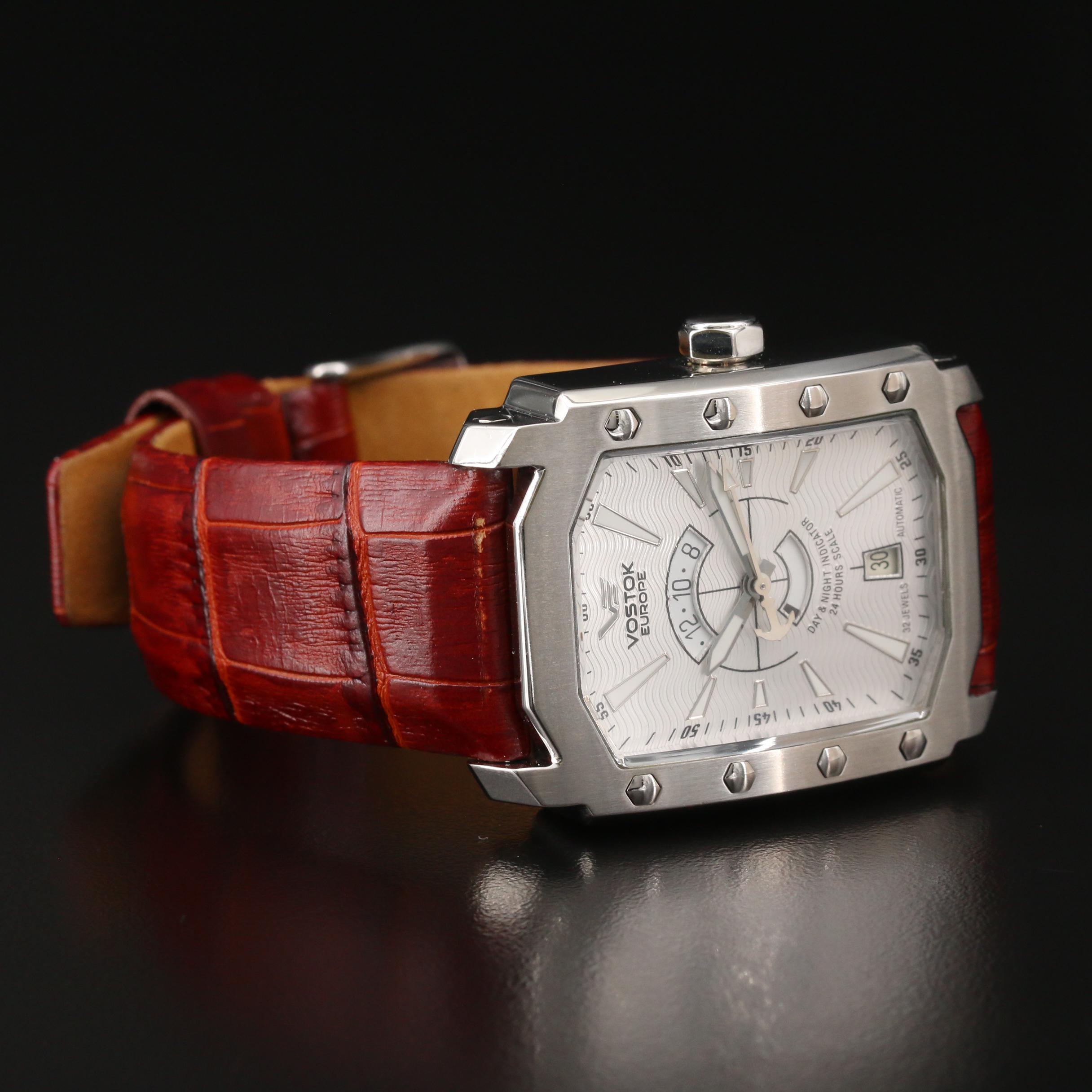 Vostok Europe Arktika Atomic Ice Maker Stainless Steel Automatic Watch