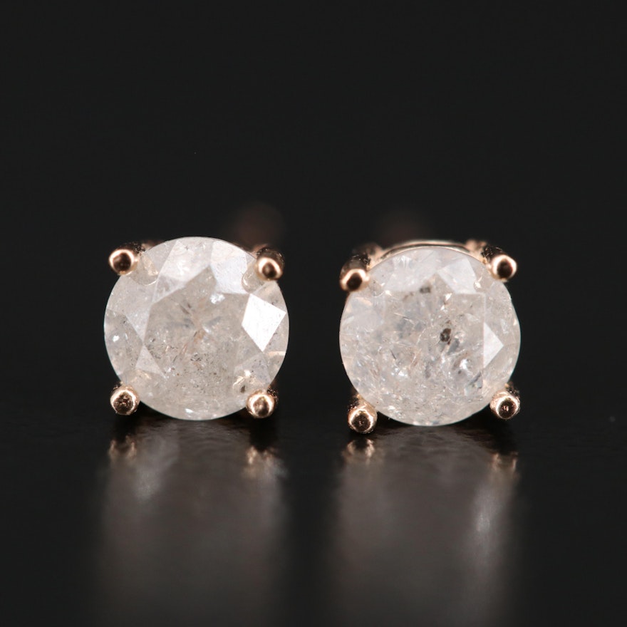 14K 0.74 CTW Diamond Stud Earrings